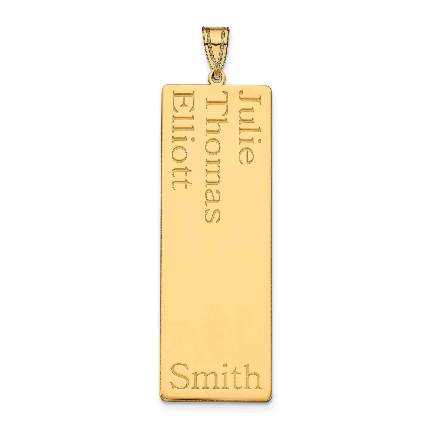 3 Name Family Pendant Sterling Silver Gold-plated XNA1283GP, MPN: XNA1283GP,