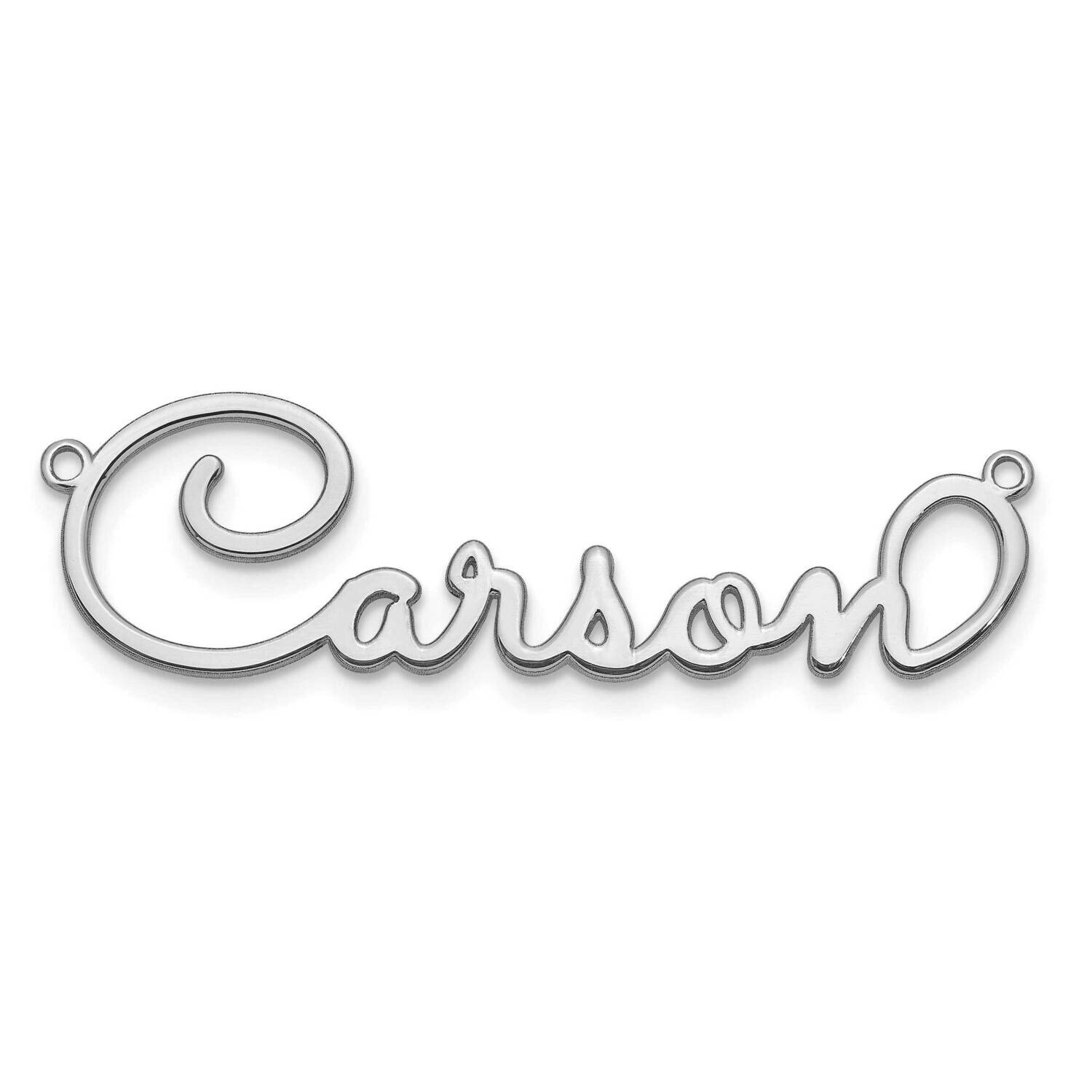 Sacramento Font Name Plate 14k White Gold Polished XNA1301W, MPN: XNA1301W,
