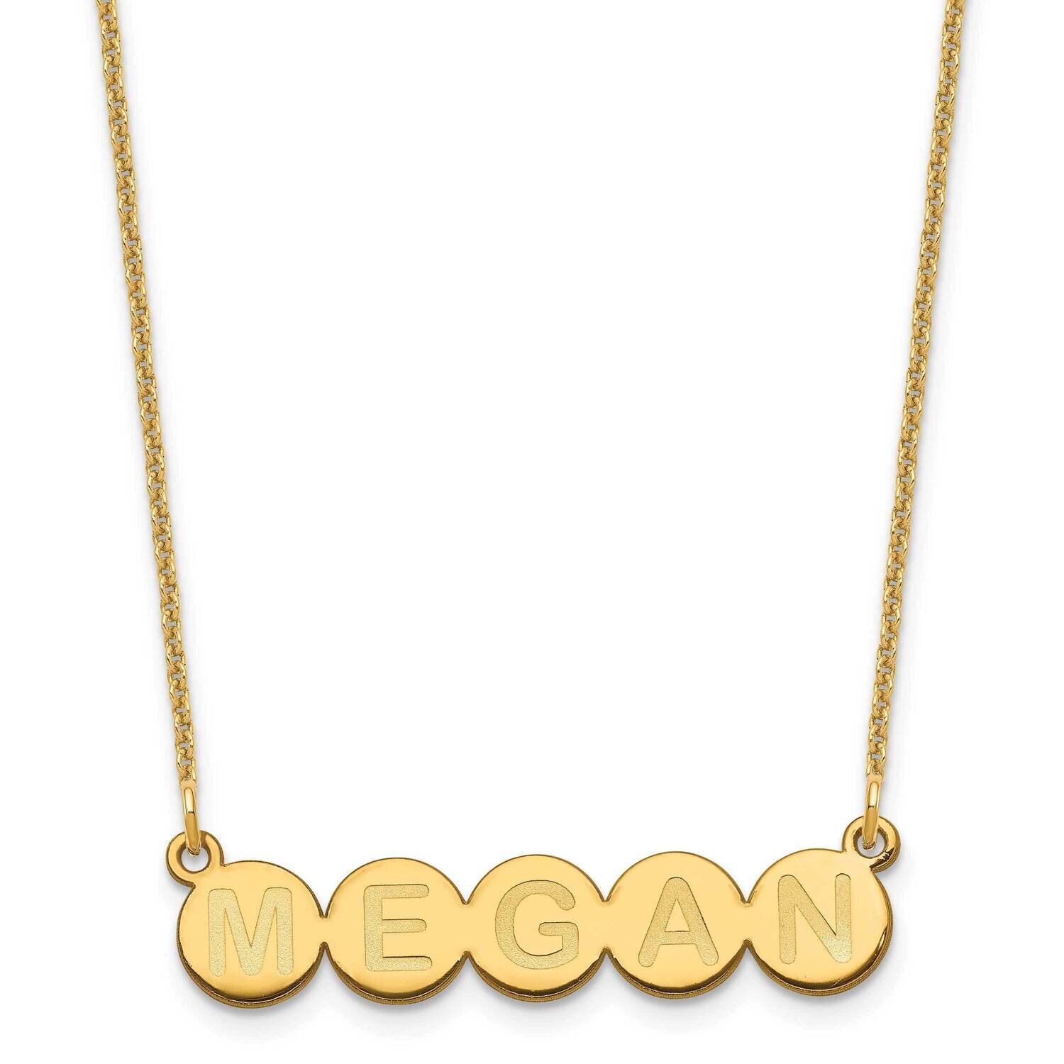 5 Letter Bubble Necklace 14k Gold XNA1321Y, MPN: XNA1321Y,