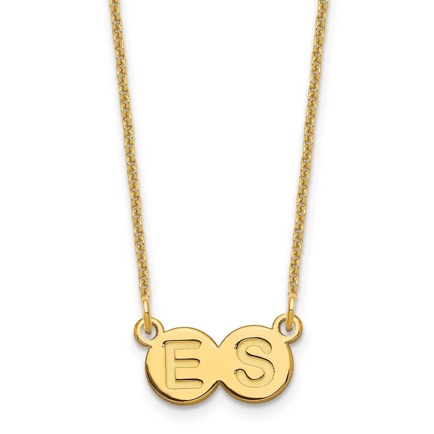 2 Letter Bubble Necklace 14k Gold XNA1324Y, MPN: XNA1324Y,