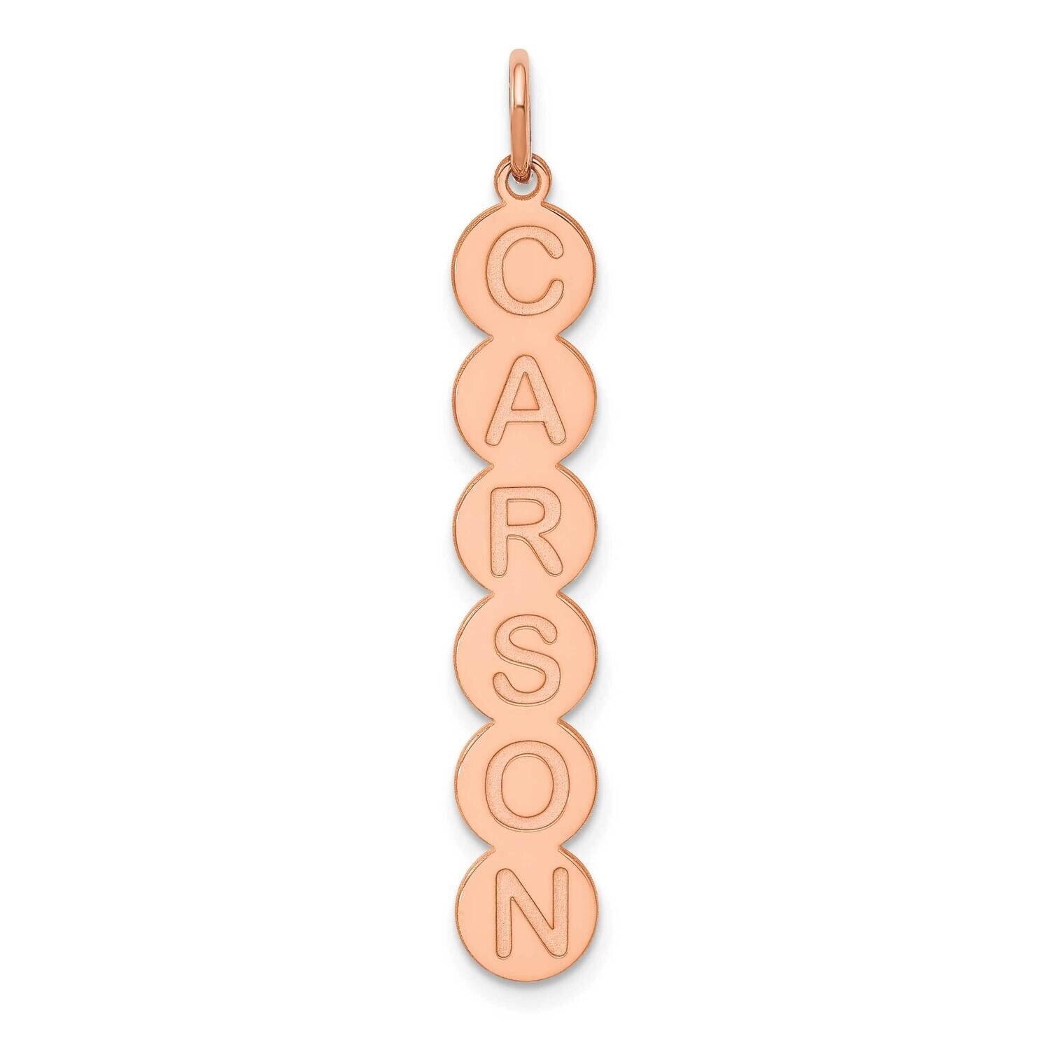 6 Letter Bubble Pendant 14k Rose Gold XNA1329R, MPN: XNA1329R,