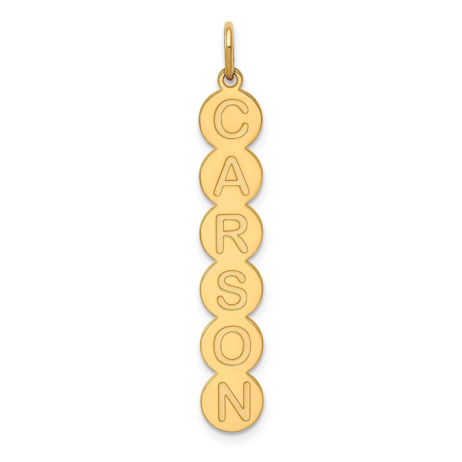 6 Letter Bubble Pendant 14k Gold XNA1329Y