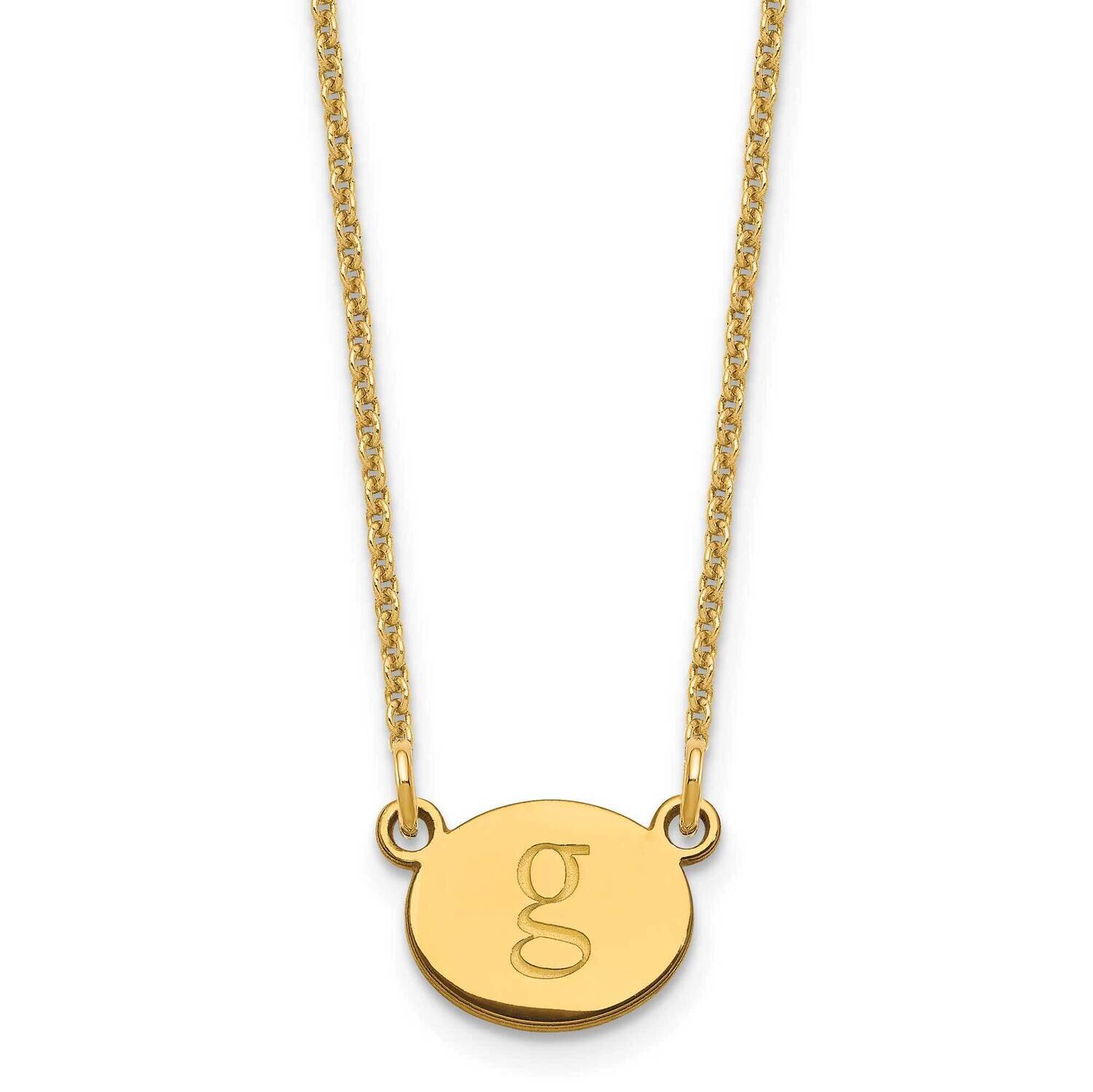 Initial Oval Necklace 14k Gold XNA1348Y, MPN: XNA1348Y,