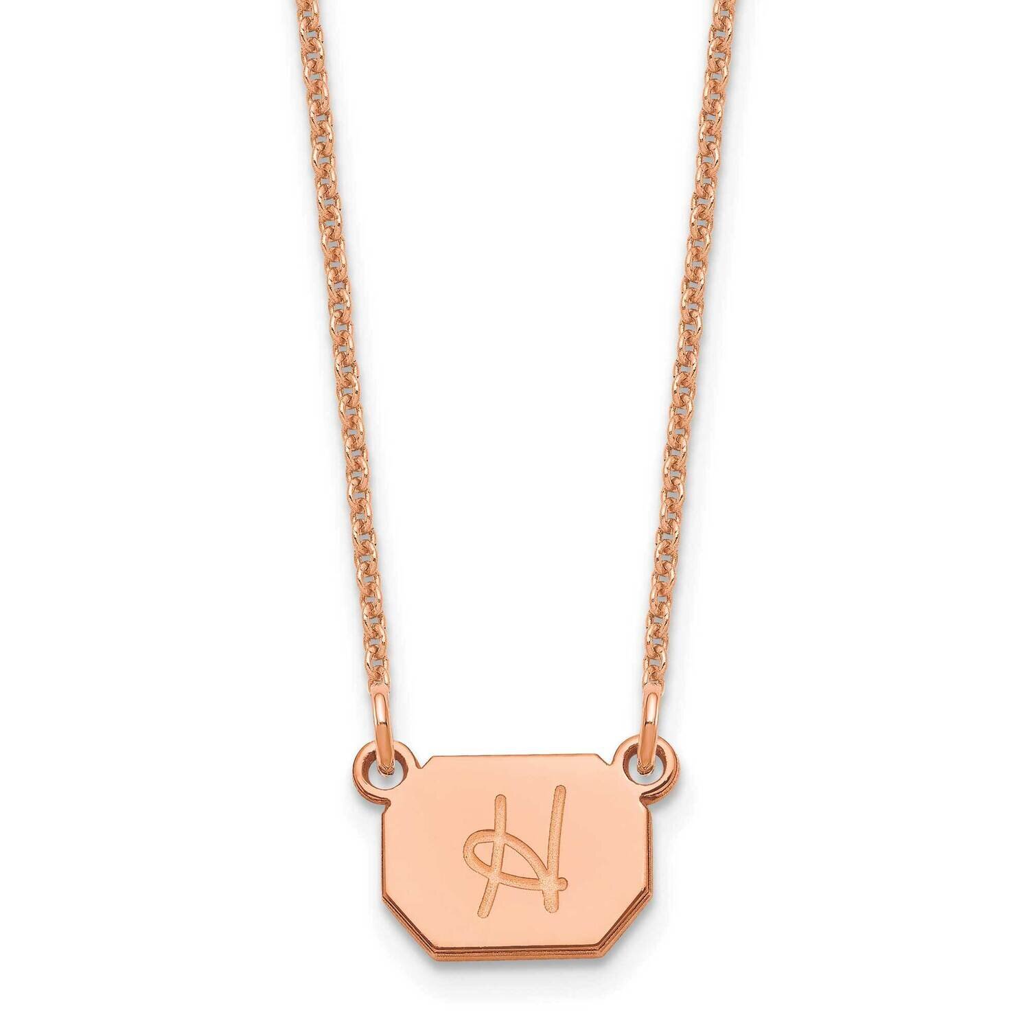 Initial Octagon Necklace 14k Rose Gold XNA1349R, MPN: XNA1349R,