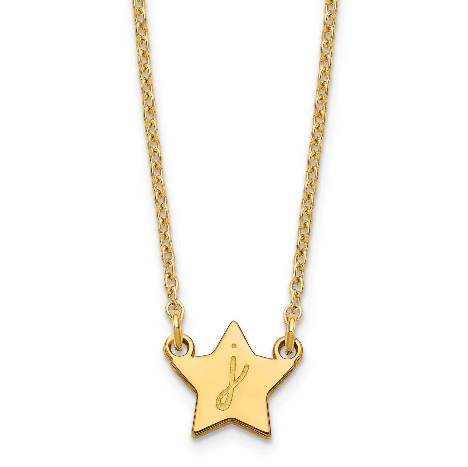 Initial Star Necklace Sterling Silver XNA1350GP