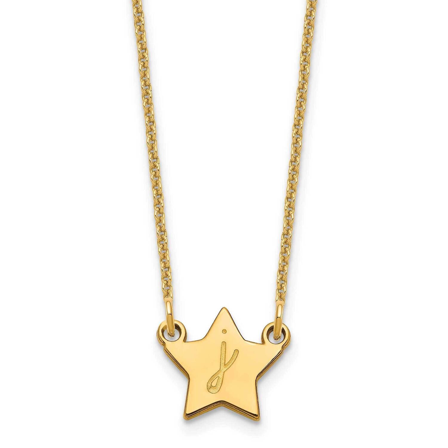 Initial Star Necklace 14k Gold XNA1350Y, MPN: XNA1350Y,