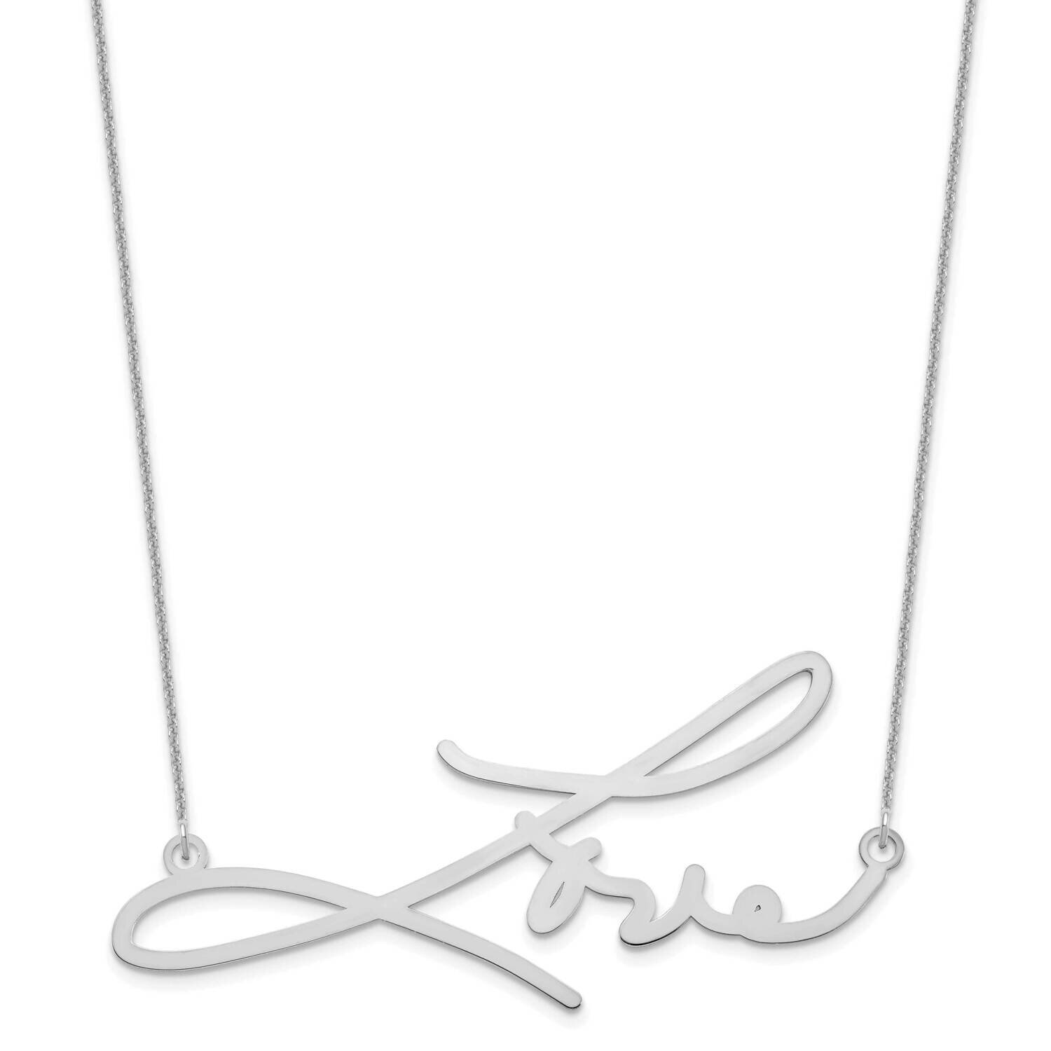 Signature Necklace Sterling Silver Rhodium-plated XNA507SS