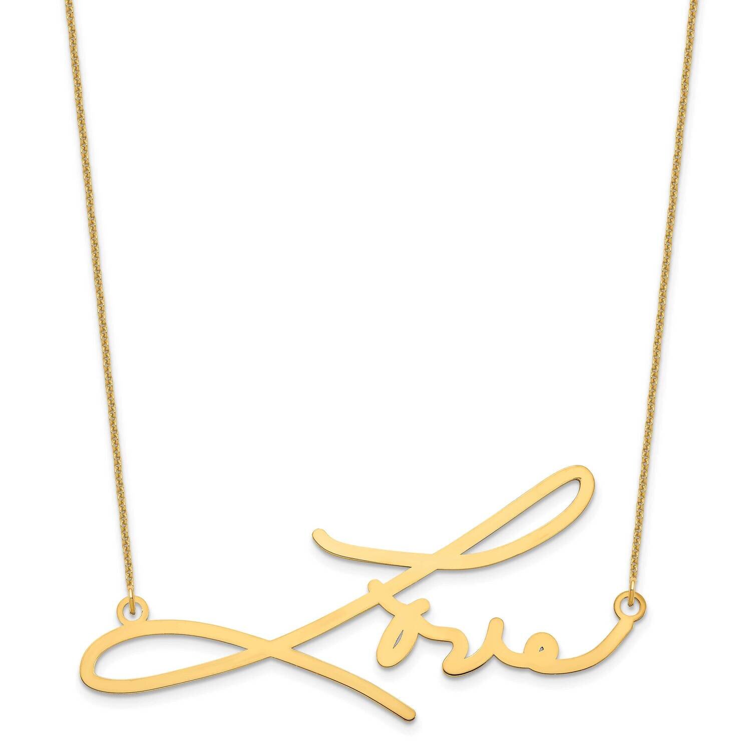 Signature Necklace 14k Gold XNA507Y