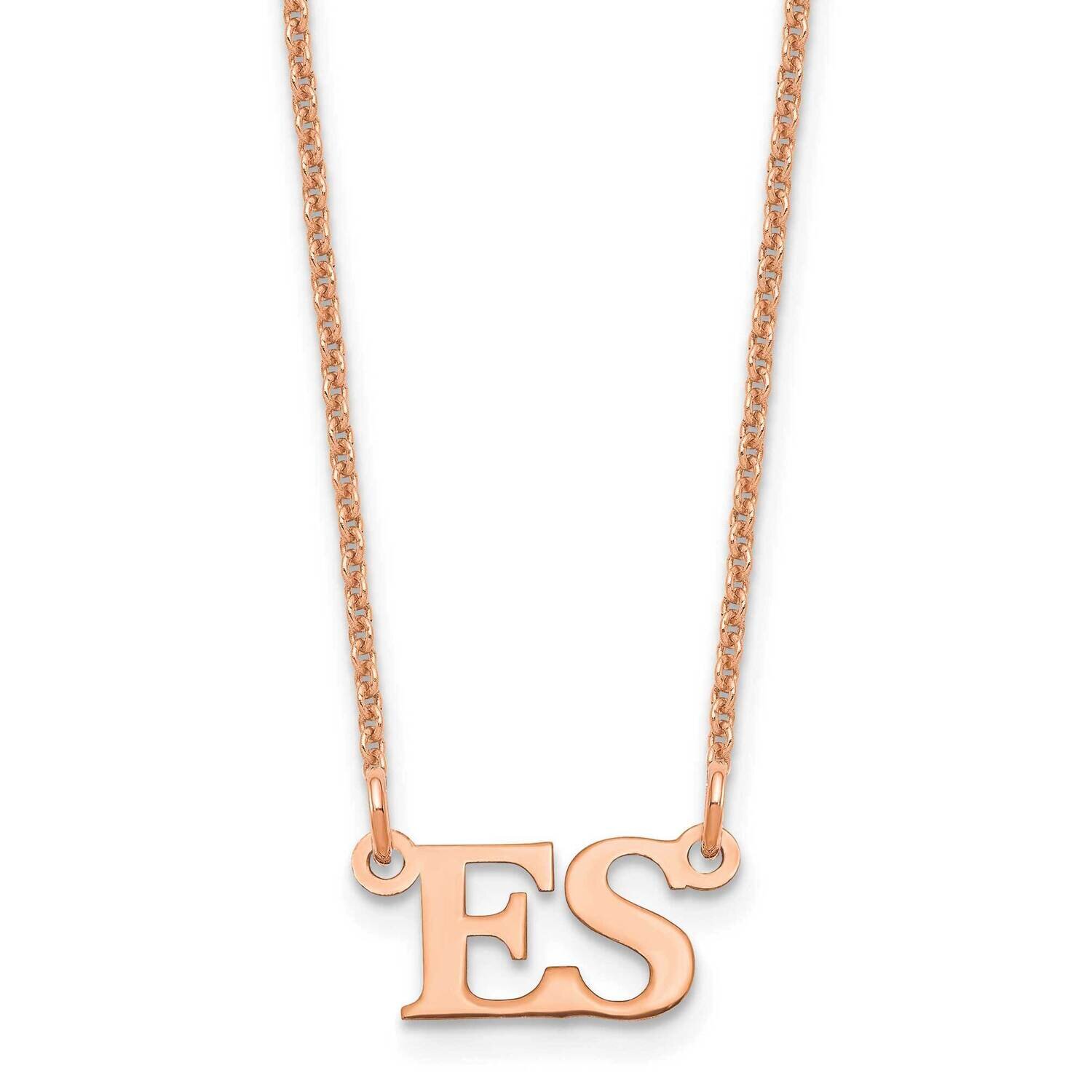 Initial Necklace 14k Rose Gold Small XNA654R