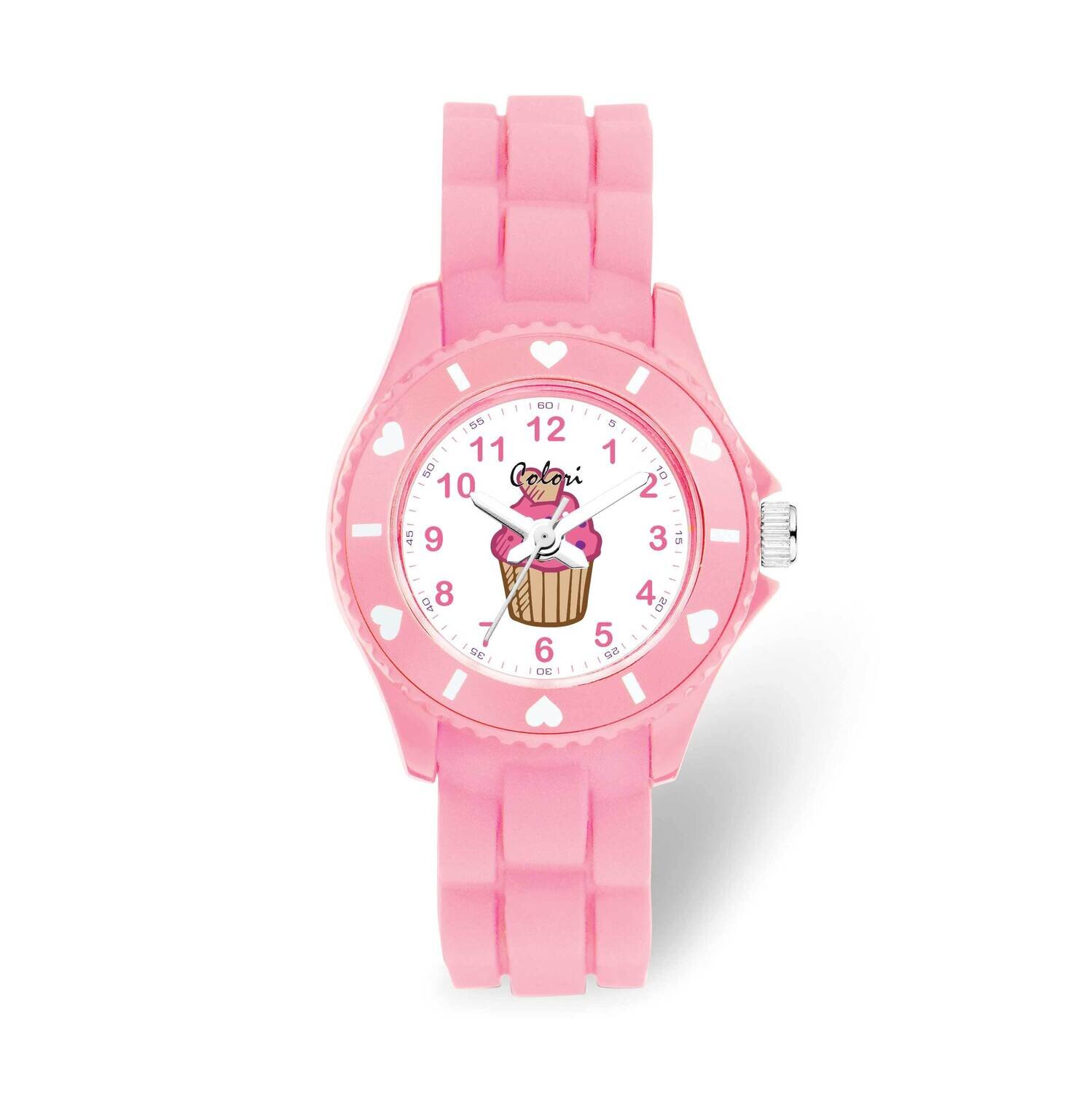 Colori Kids Pink Cupcake 30mm Watch XWA6394
