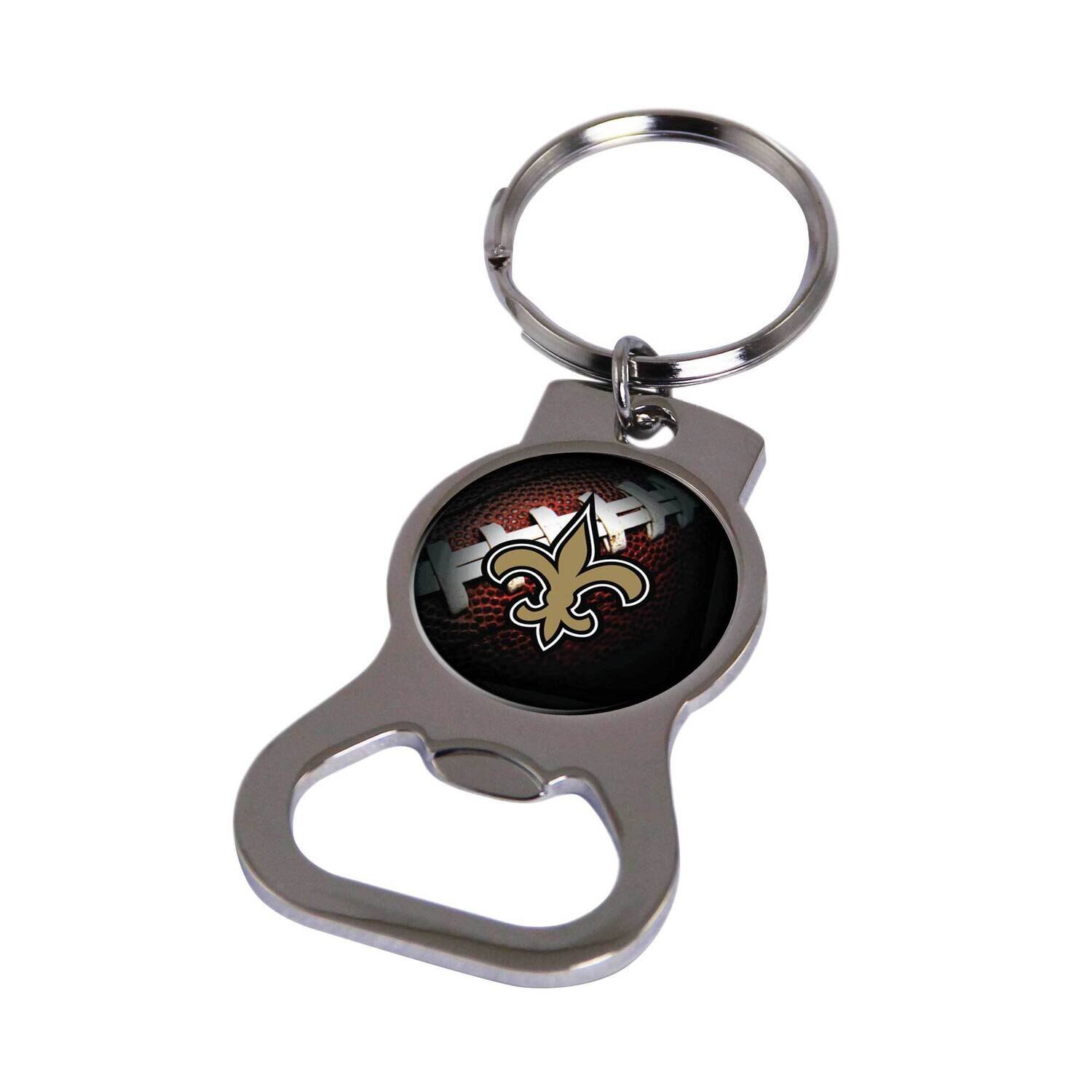 NFL New Orleans Saints Bottle Opener Key Ring By Rico Industries GC6200