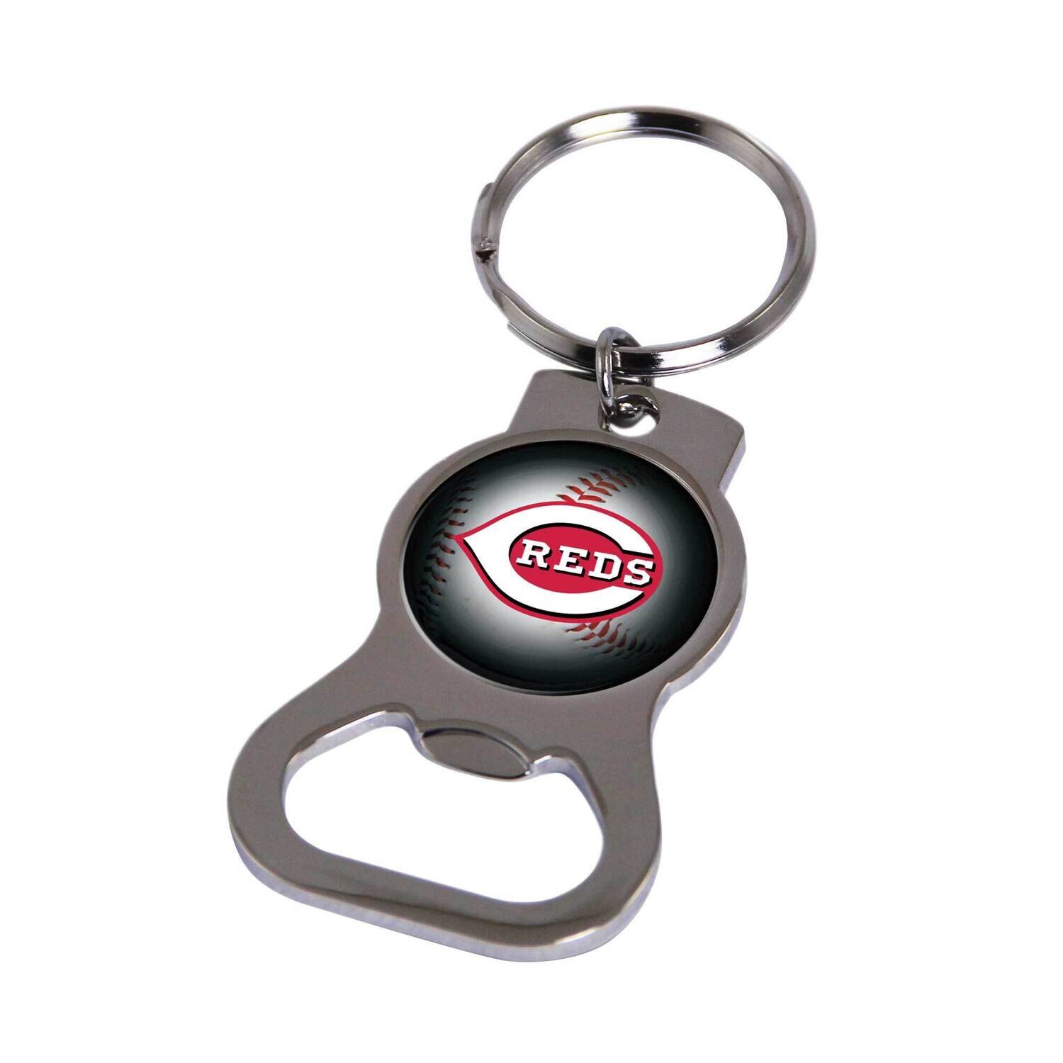 MLB Cincinnati Reds Bottle Opener Key Ring By Rico Industries GC6306