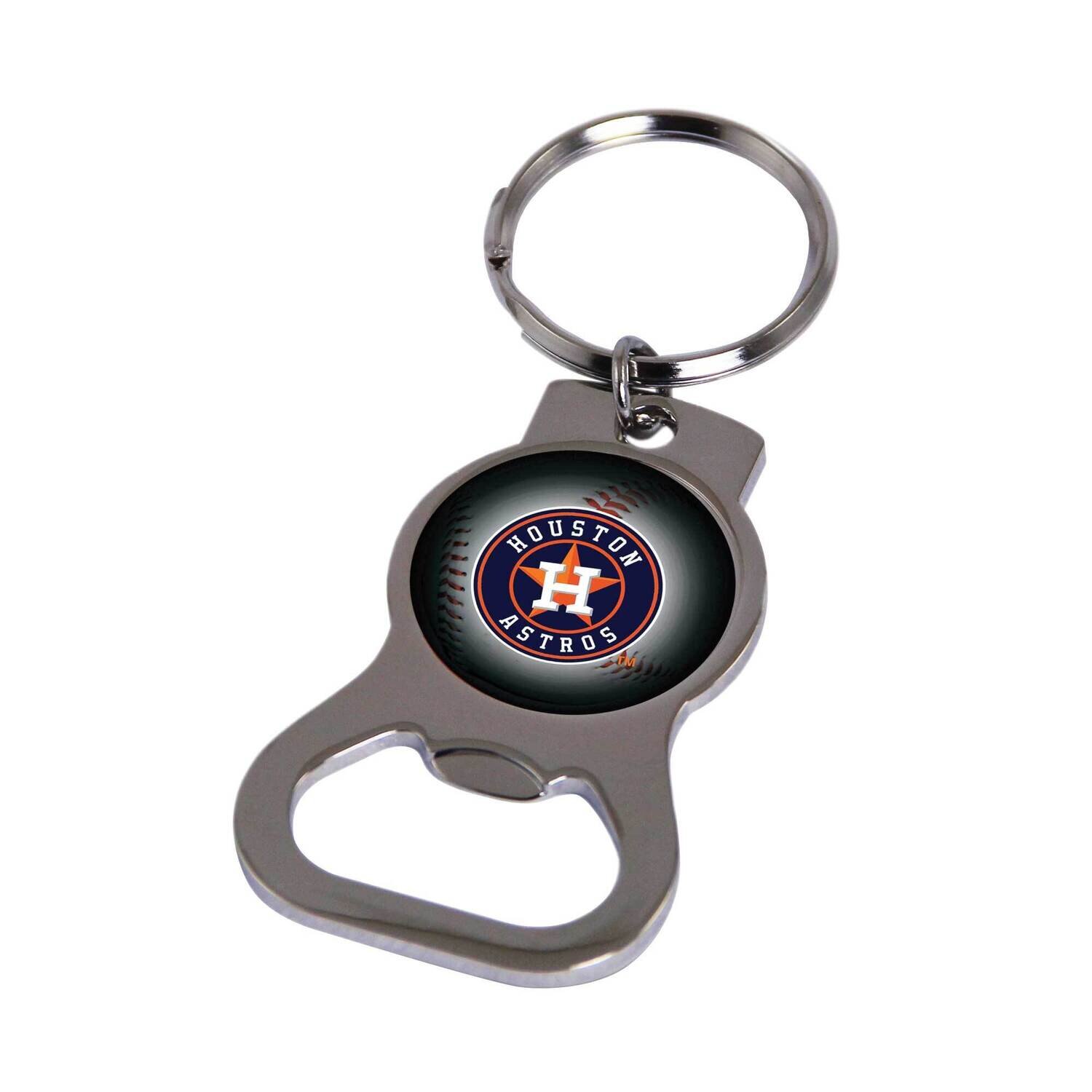 MLB Houston Astros Bottle Opener Key Ring By Rico Industries GC6310
