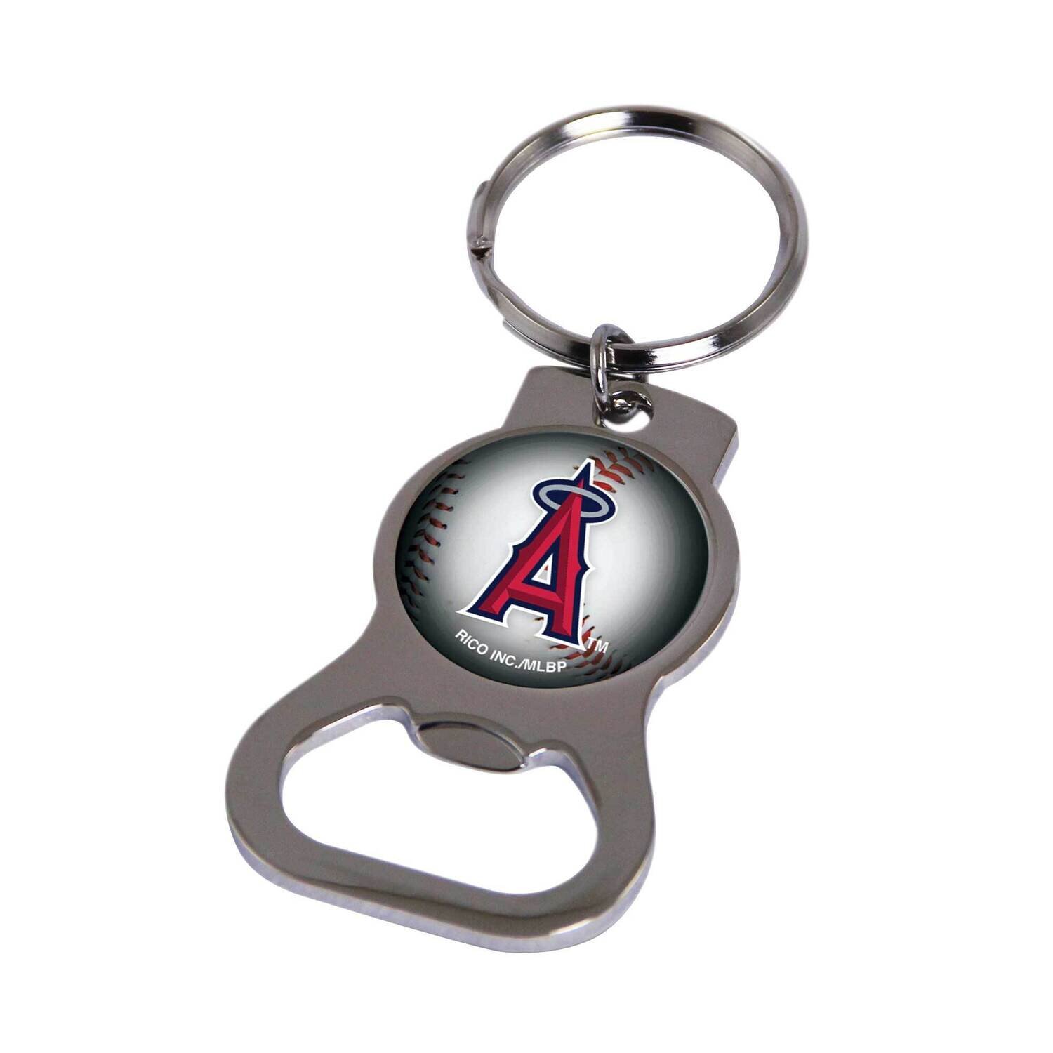 MLB Los Angeles Angels Bottle Opener Key Ring By Rico Industries GC6312