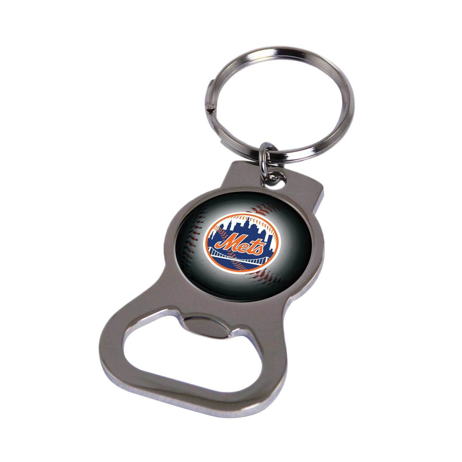 MLB New York Mets Bottle Opener Key Ring By Rico Industries GC6317