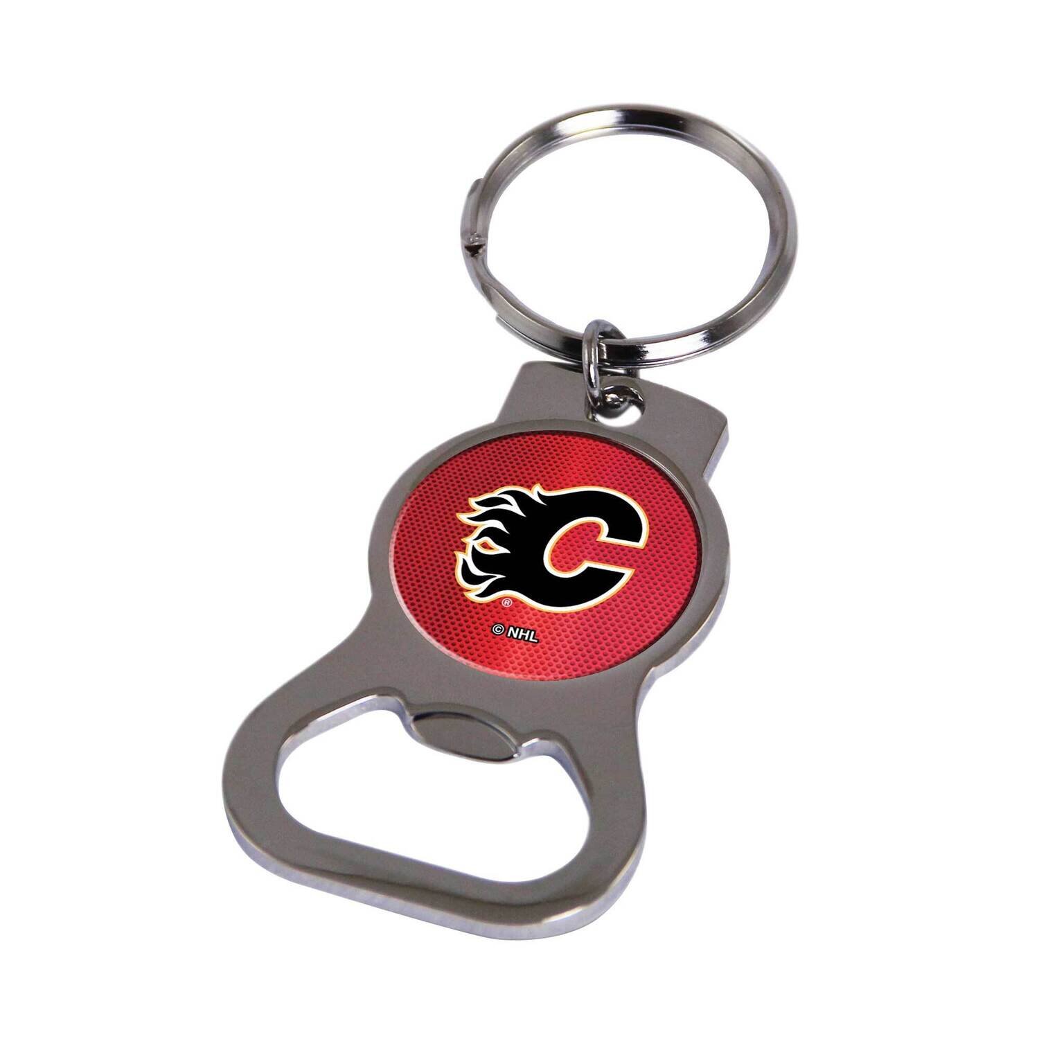 NHL Calgary Flames Bottle Opener Key Ring By Rico Industries GC6364, MPN: GC6364, 94746748067