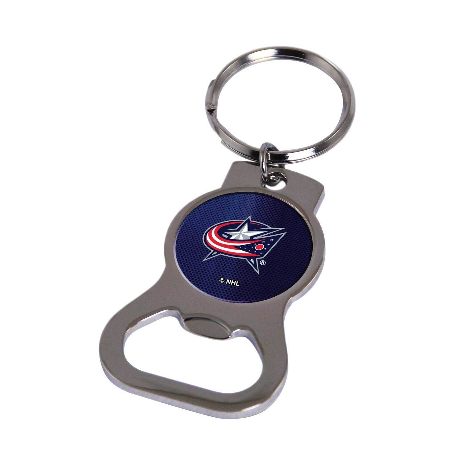 NHL Columbus Blue Jackets Bottle Opener Key Ring By Rico Industries GC6368