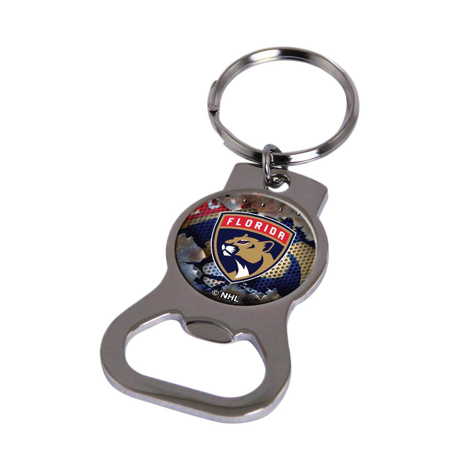 NHL Florida Panthers Bottle Opener Key Ring By Rico Industries GC6371