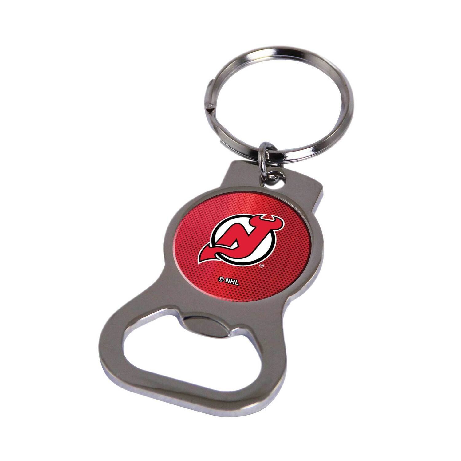 NHL New Jersey Devils Bottle Opener Key Ring By Rico Industries GC6376