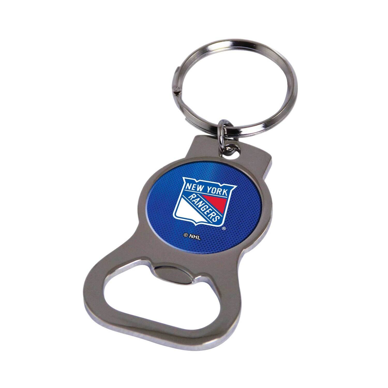NHL New York Rangers Bottle Opener Key Ring By Rico Industries GC6378