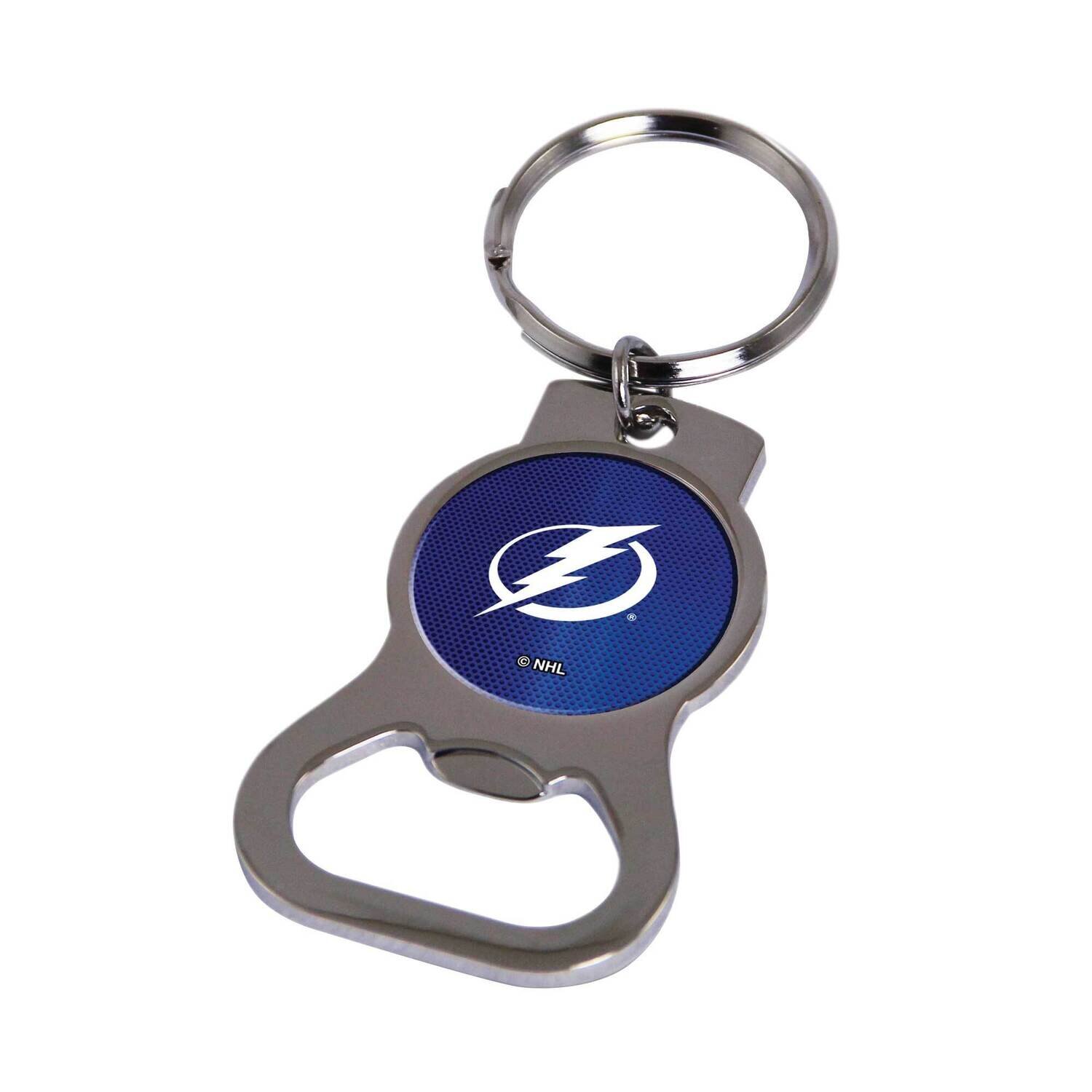 NHL Tampa Bay Lightning Bottle Opener Key Ring By Rico Industries GC6384