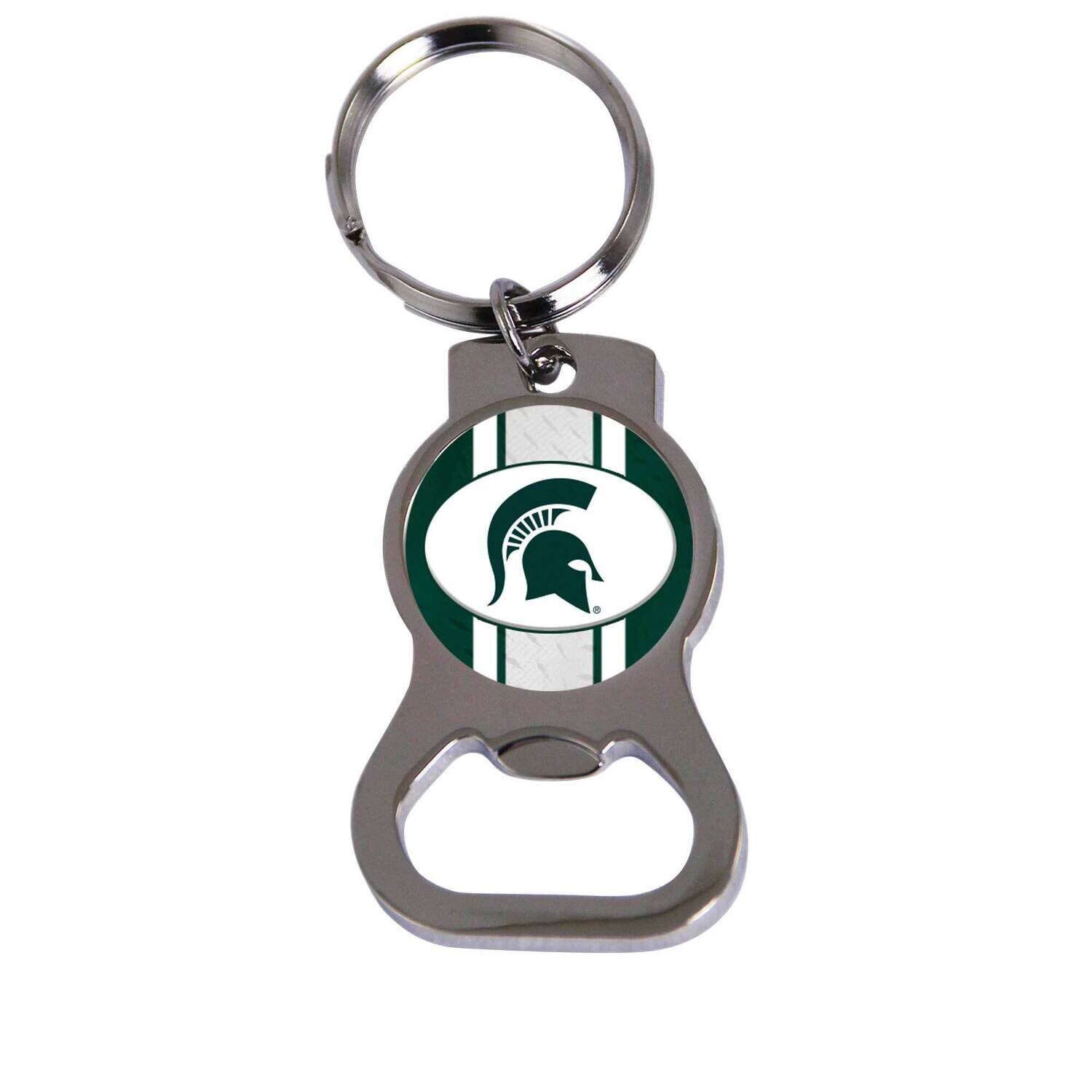 Ncaa Michigan State Bottle Opener Key Ring By Rico Industries GC6404