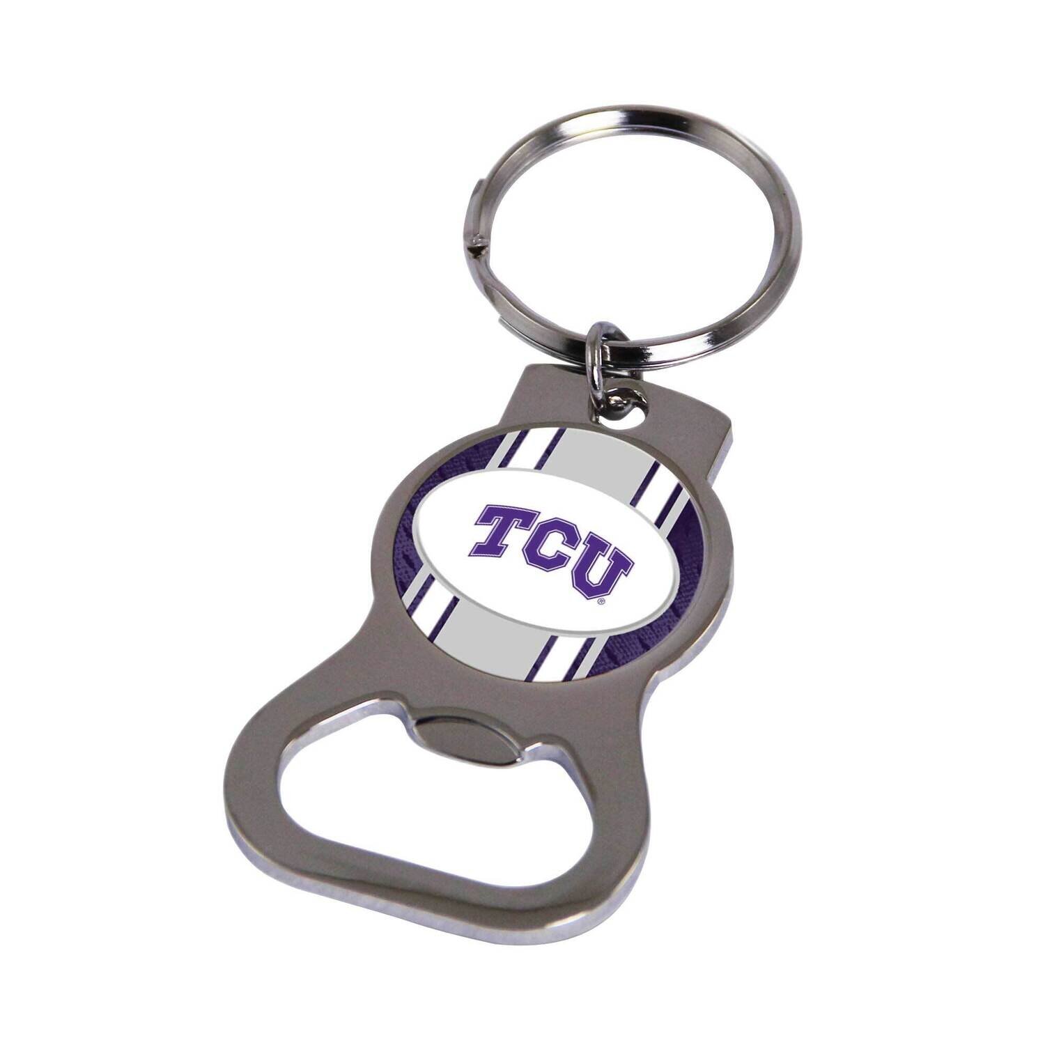Ncaa Texas Christian Bottle Opener Key Ring By Rico Industries GC6414