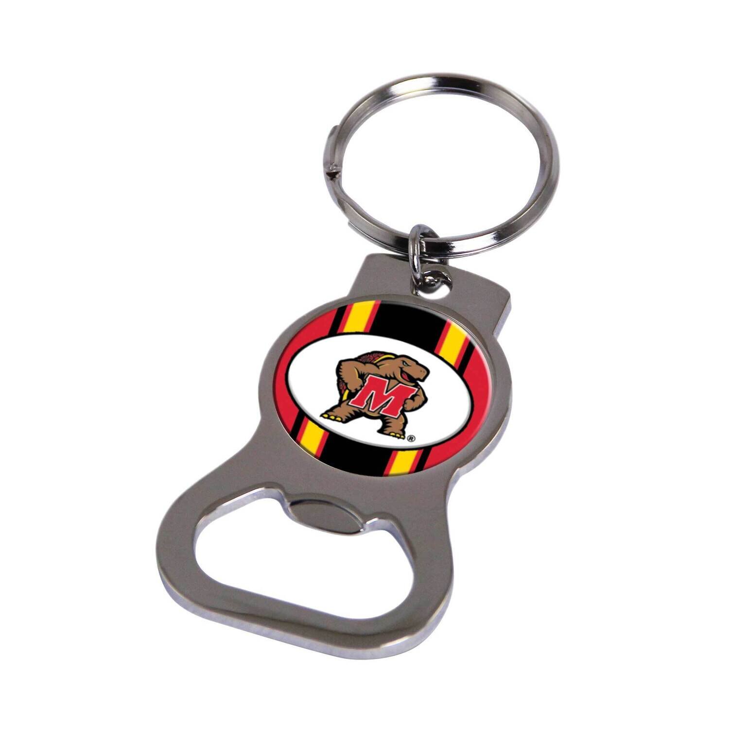 Ncaa University Of Maryland Bottle Opener Key Ring By Rico Industries GC6428