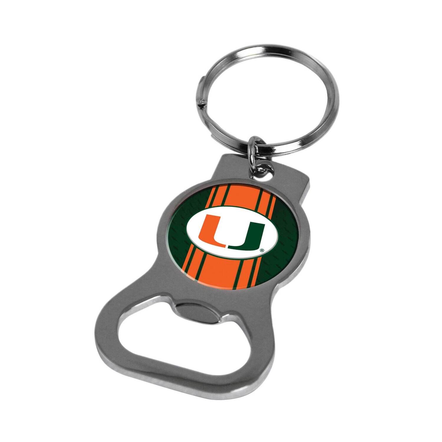 Ncaa University Of Miami Bottle Opener Key Ring By Rico Industries GC6429