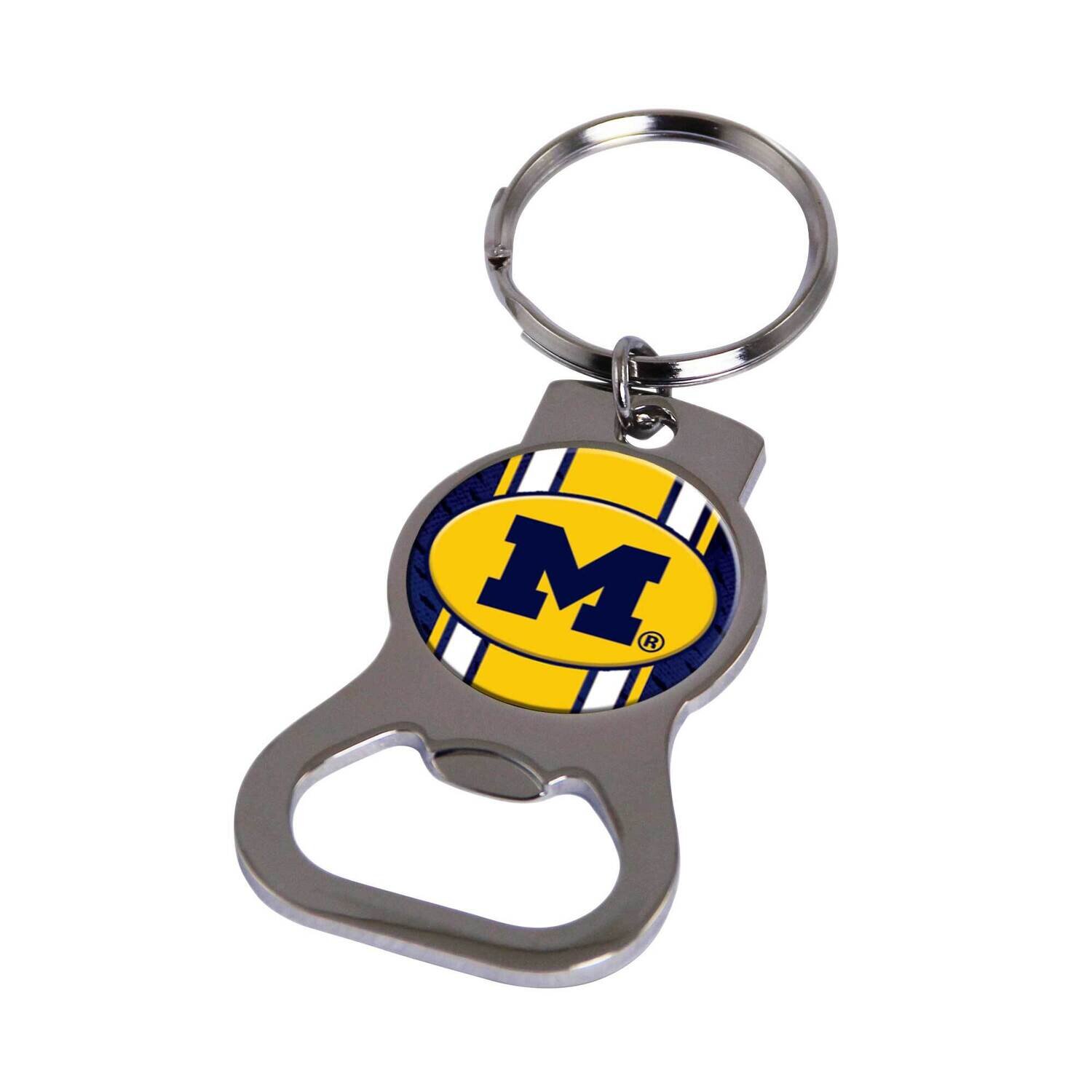 Ncaa University Of Michigan Bottle Opener Key Ring By Rico Industries GC6430