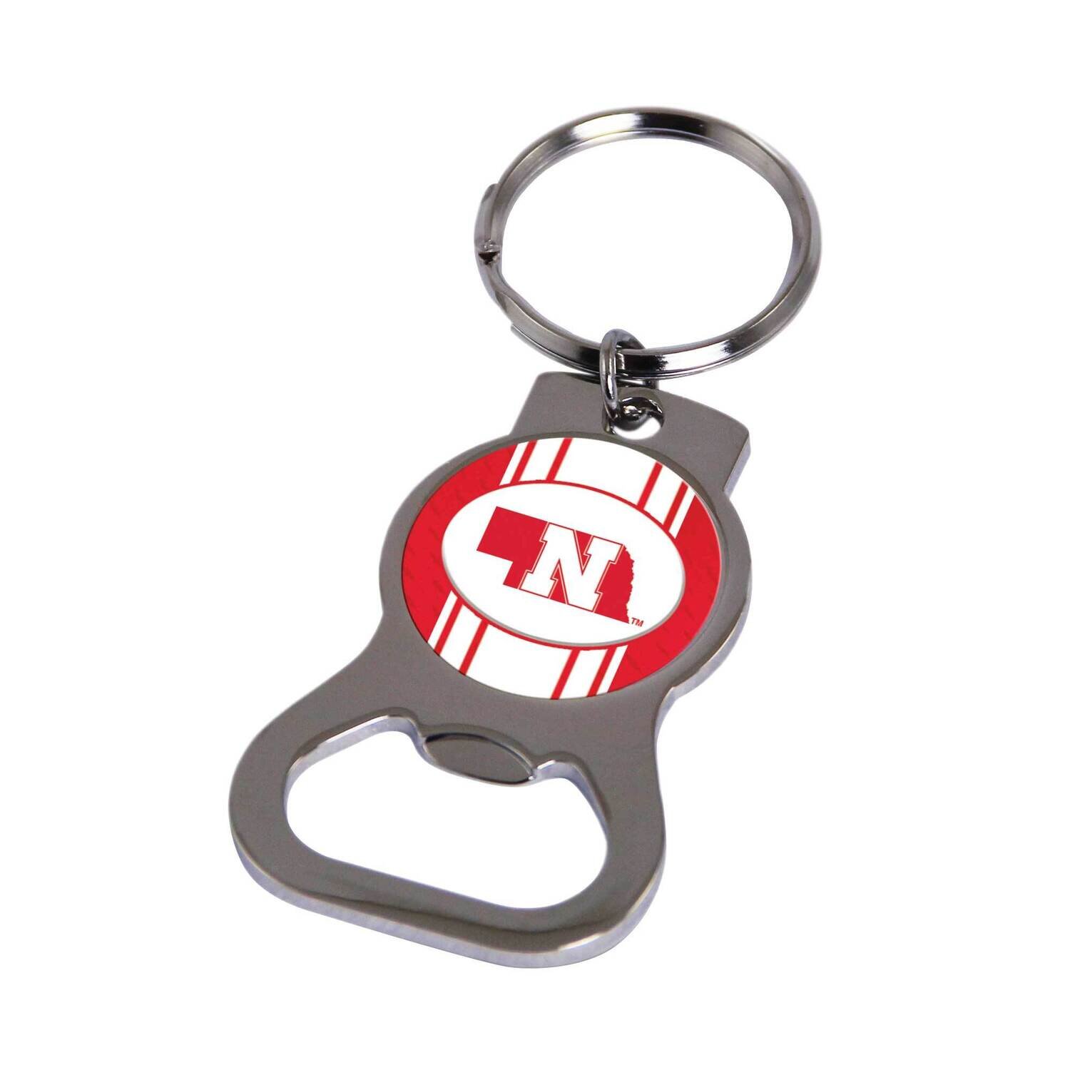Ncaa University Of Nebraska Bottle Opener Key Ring By Rico Industries GC6434