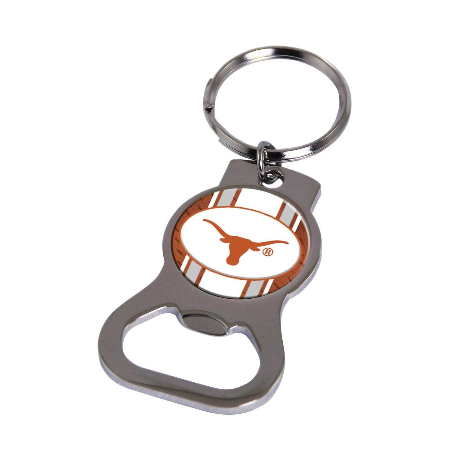 Ncaa University Of Texas Bottle Opener Key Ring By Rico Industries GC6441