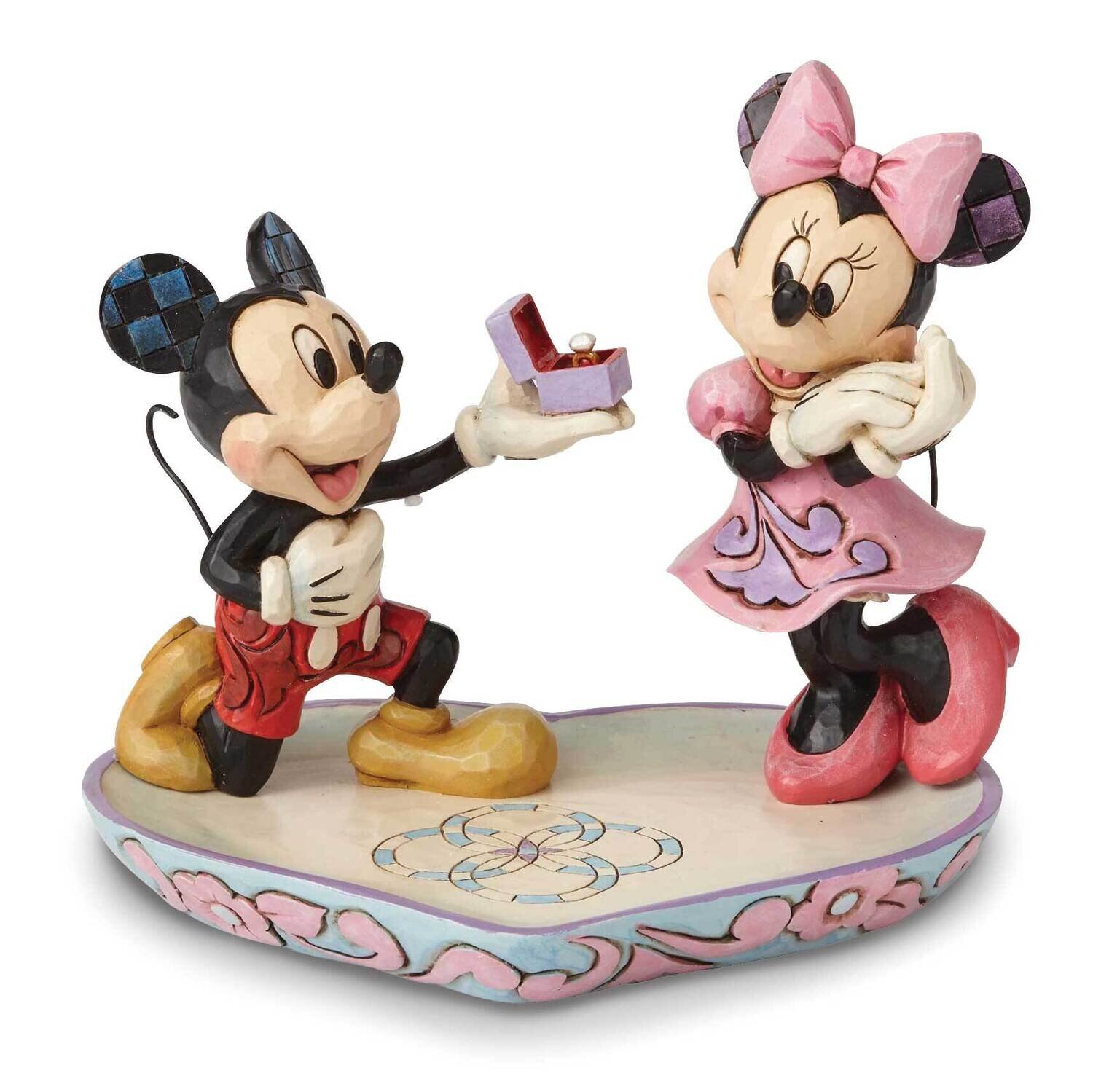 Disney Traditions Mickey and Minnie with Ring Box Figurine GM19446