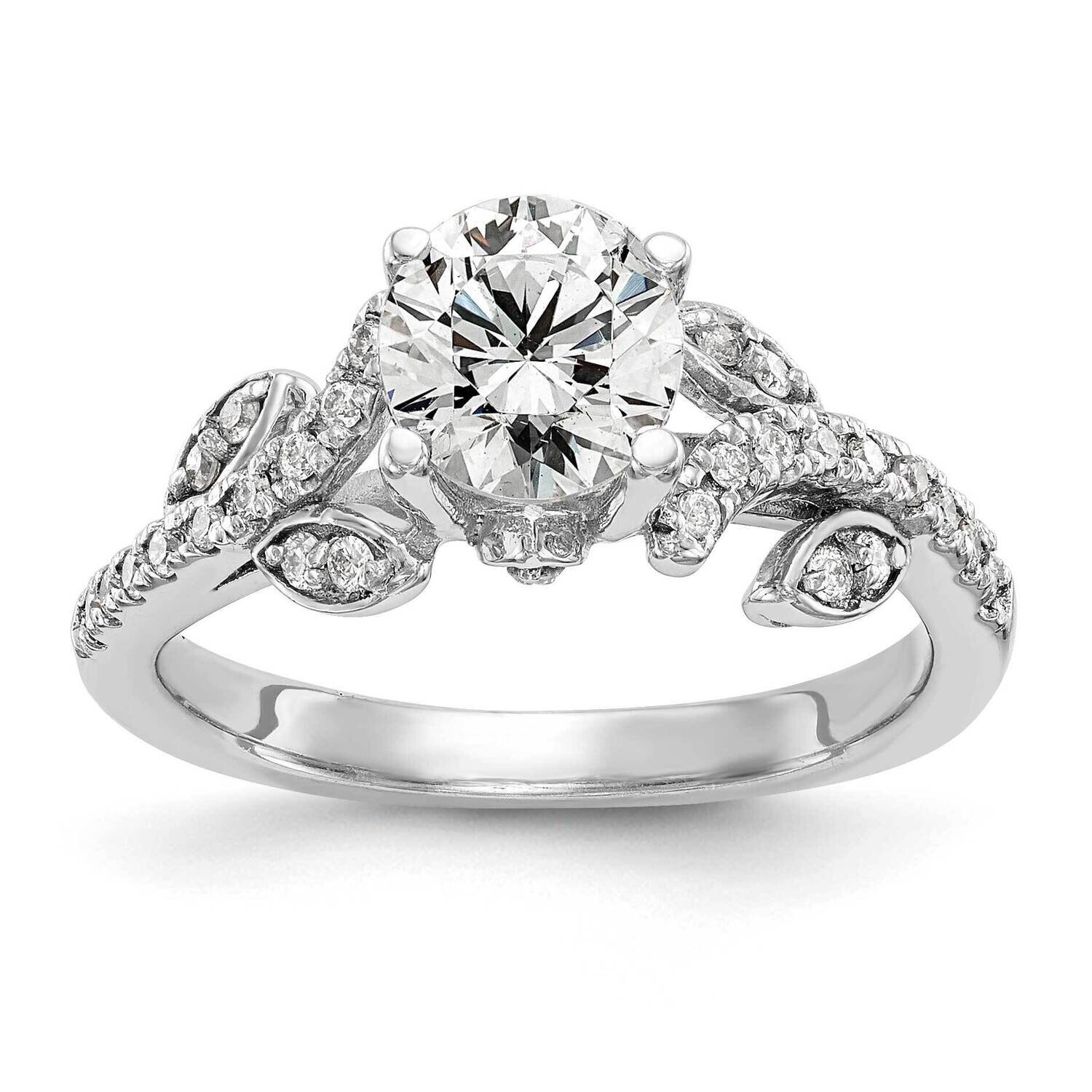 Si1/Si2, G H I, Semi-Mount Engagement Ring 14k White Gold Lab Grown Diamond RM2622E-075-7WLG, MPN: …