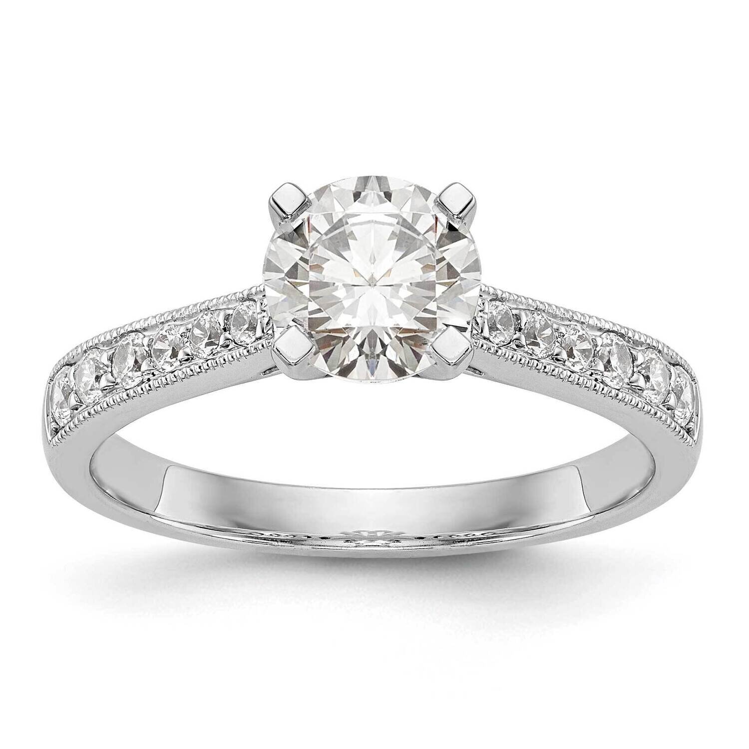 Si1/Si2, G H I, Semi-Mount Engagement Ring 14k White Gold Lab Grown Diamond RM2882E-025-7WLG, MPN: …