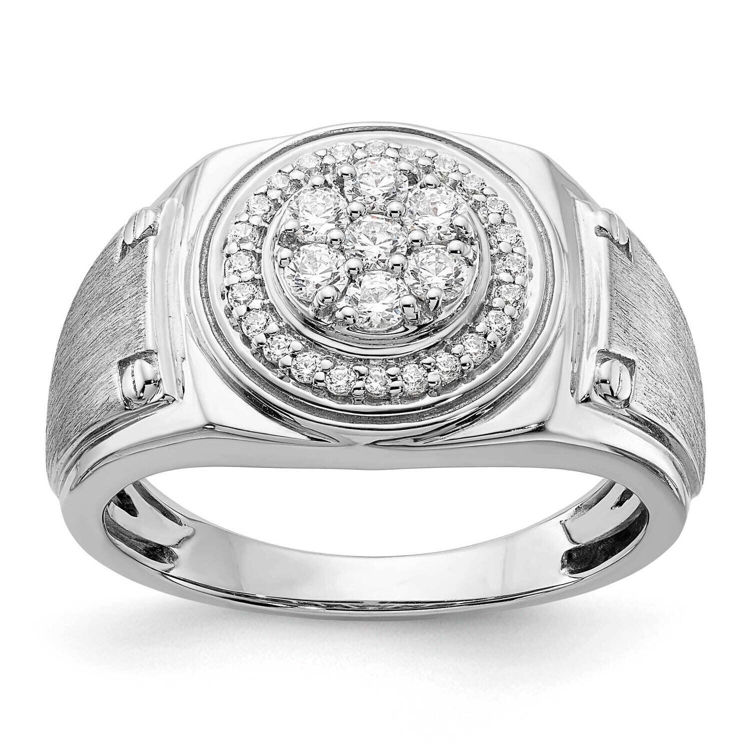 Si1/Si2, G H I, Men&#39;s Ring 14k White Gold Lab Grown Diamond RM5684-050-10WLG, MPN: RM5684-050-10WLG…