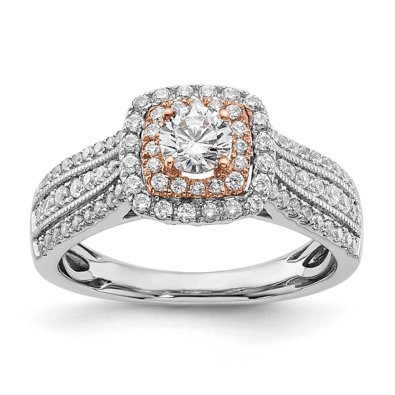 Si1/Si2, G H I, Engagement Ring 10k Gold Lab Grown Diamond RM5741E-033-C0WRLG
