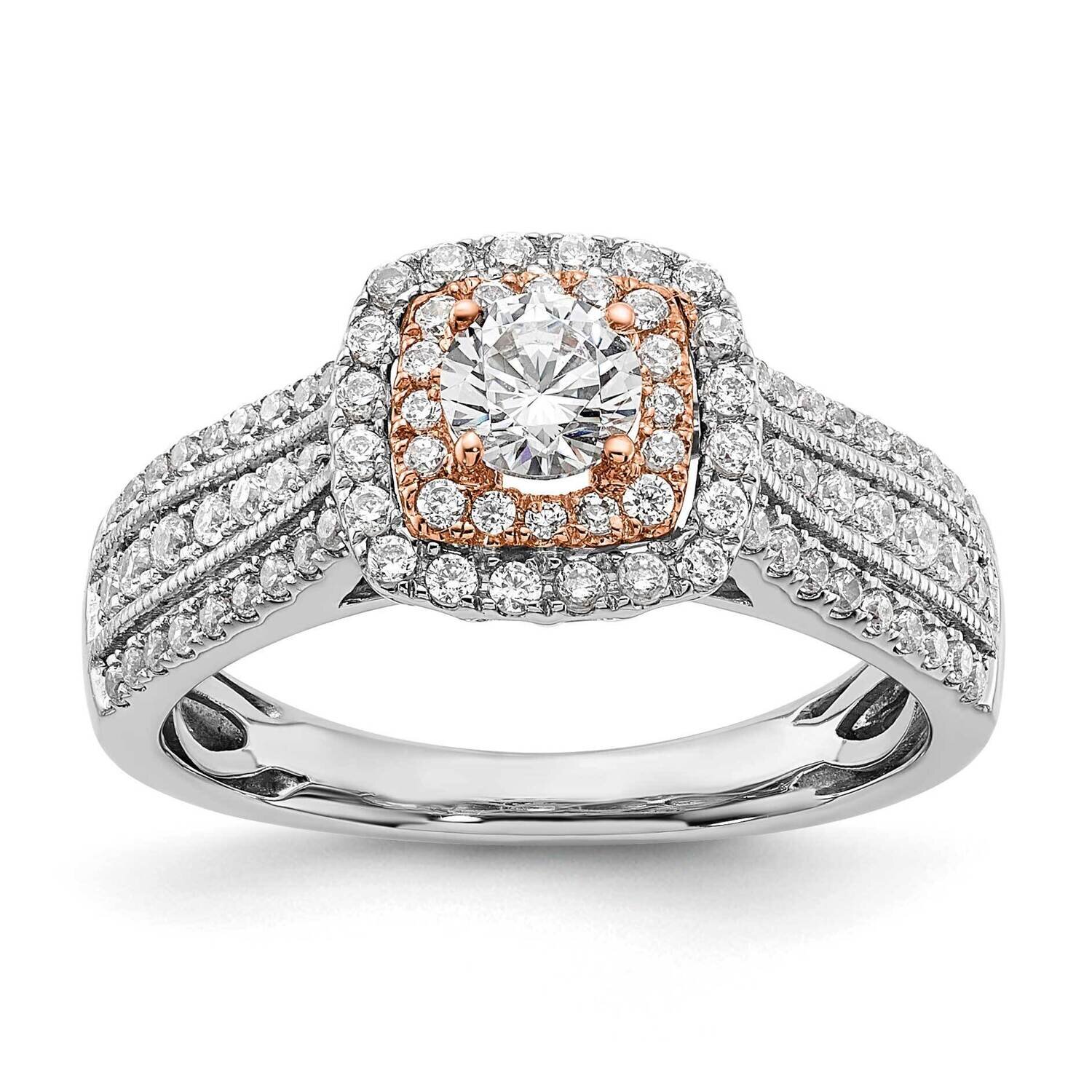 Si1/Si2, G H I, Engagement Ring 14k Gold Lab Grown Diamond RM5741E-033-CWRLG, MPN: RM5741E-033-CWRL…
