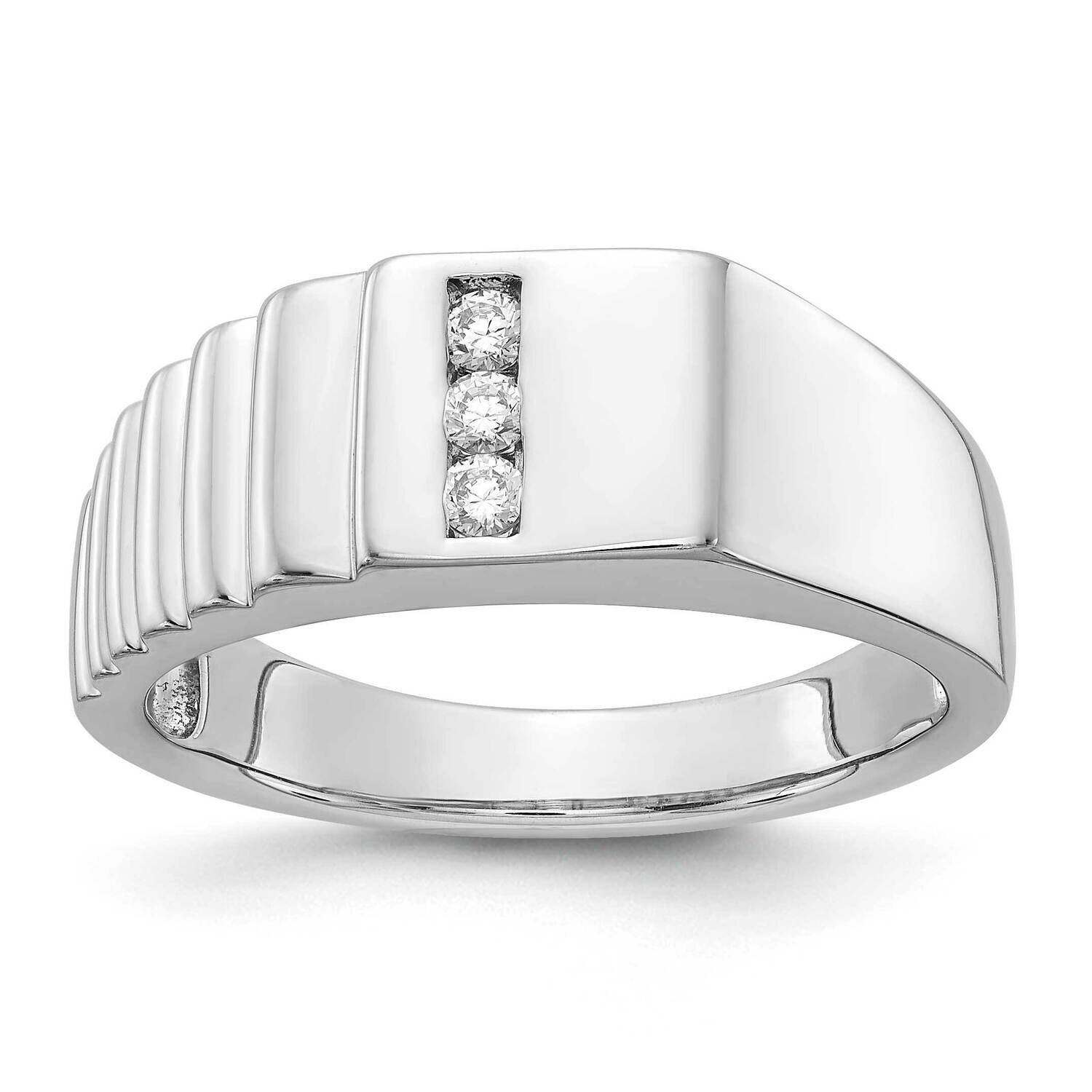 Diamond Mens Ring 14k White Gold RM5790-013-WA, MPN: RM5790-013-WA, 883957313047