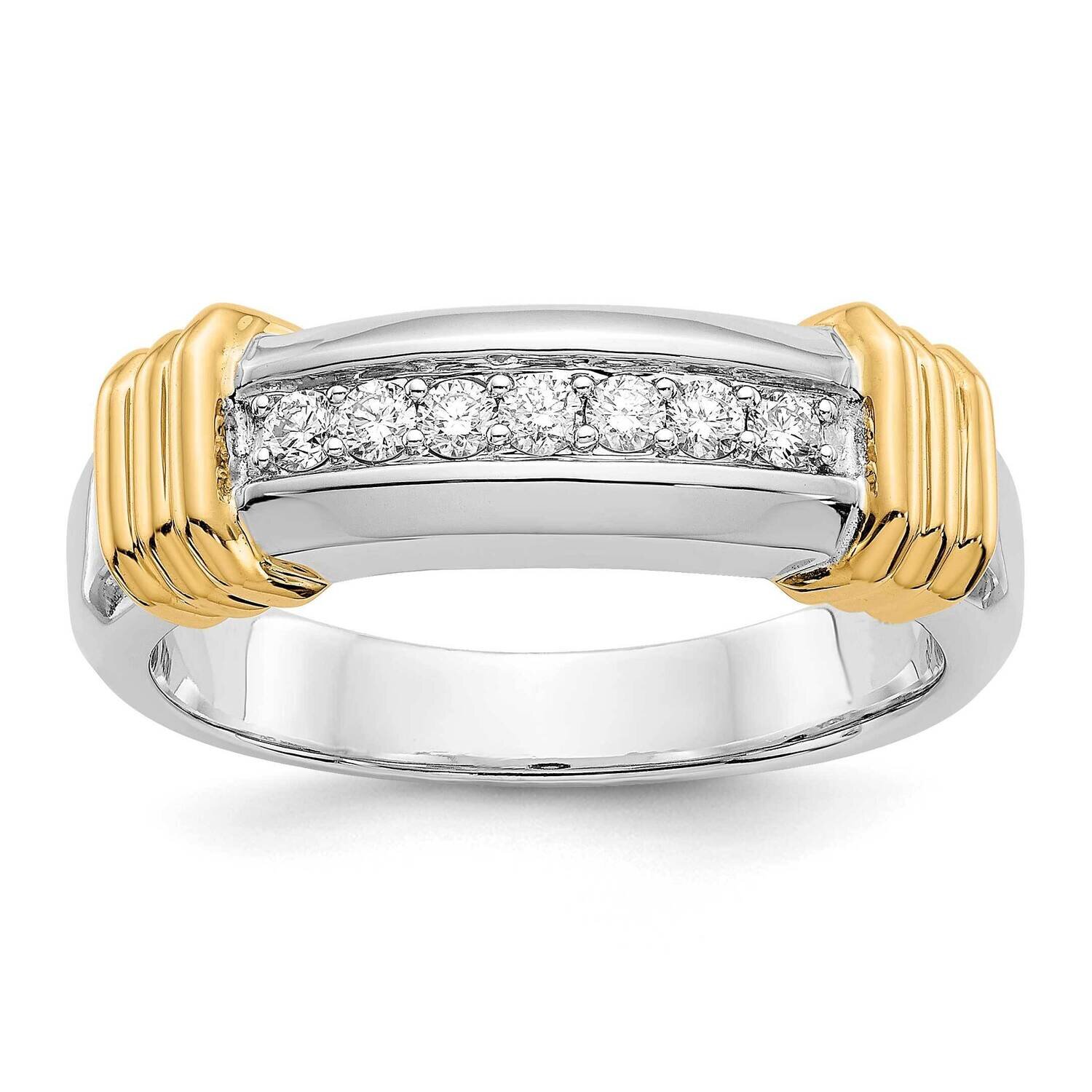 Diamond Mens Ring 14k Two-tone Gold RM5792-025-WYA