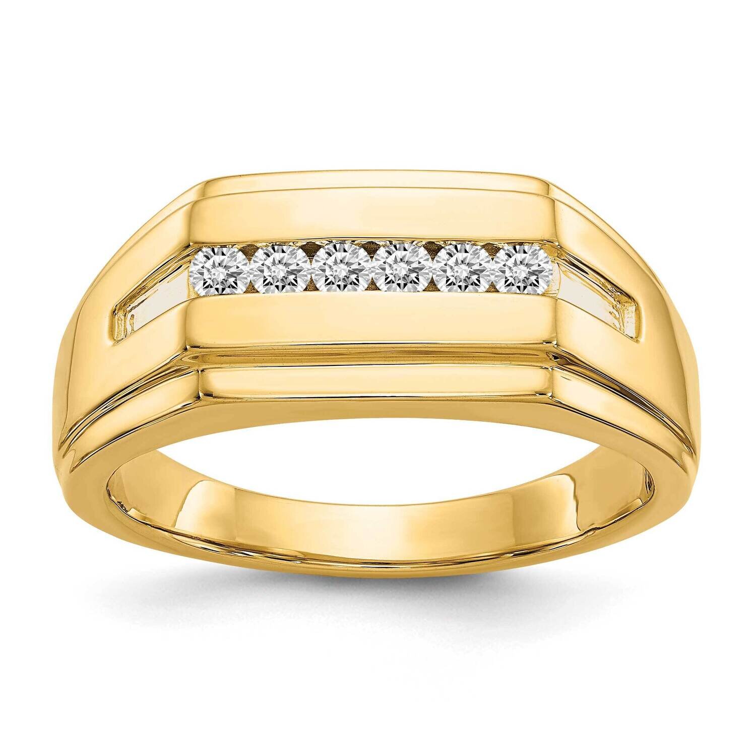 Diamond 6-Stone Mens Ring 14k Gold RM5793-025-YA