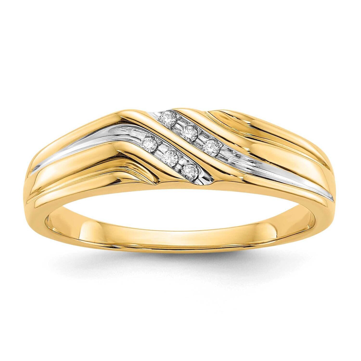 Rhodium Diamond Mens Ring 14k Gold RM5799-005-YA, MPN: RM5799-005-YA, 883957979052