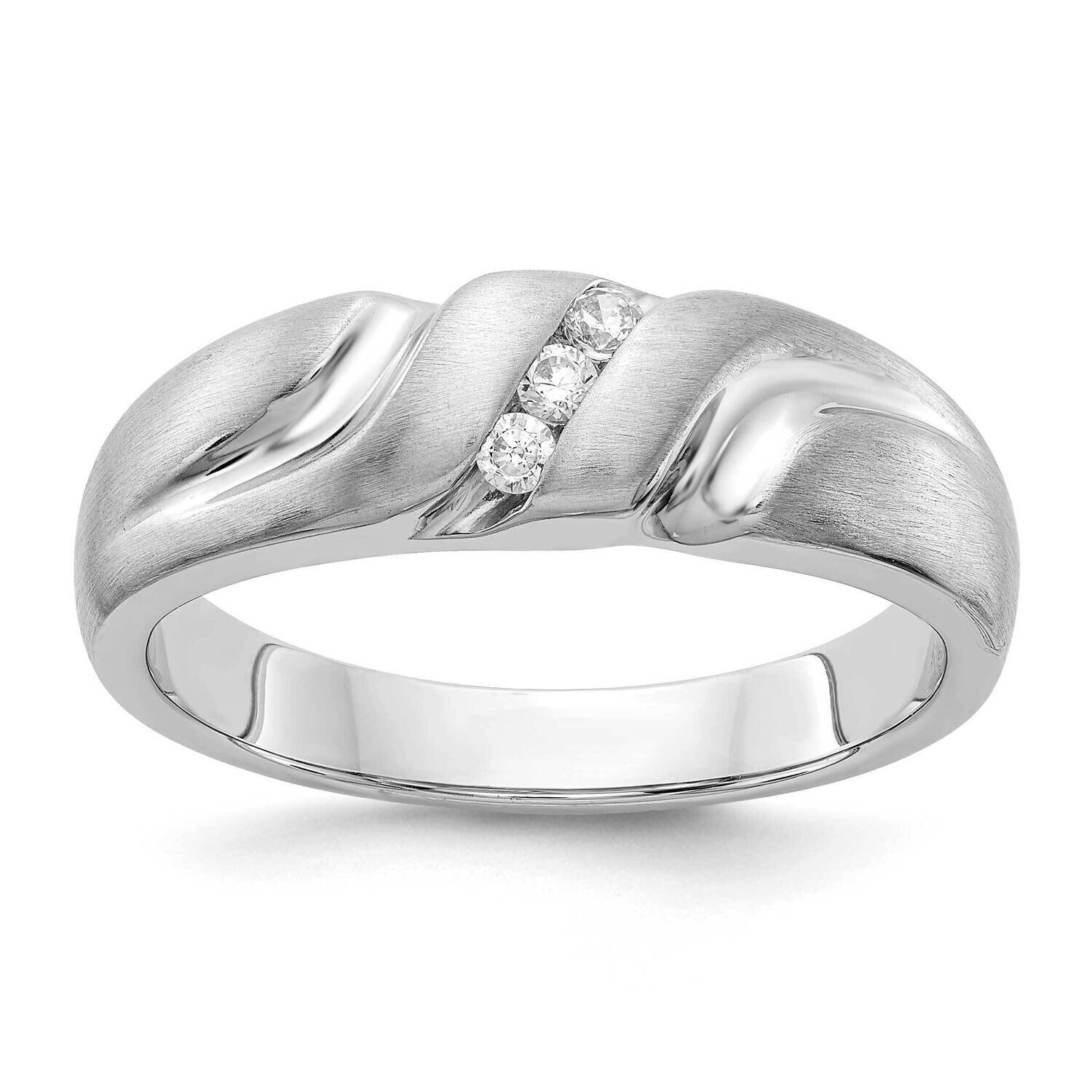 Diamond Mens Ring 14k White Gold RM5804-010-WA, MPN: RM5804-010-WA, 883957573847