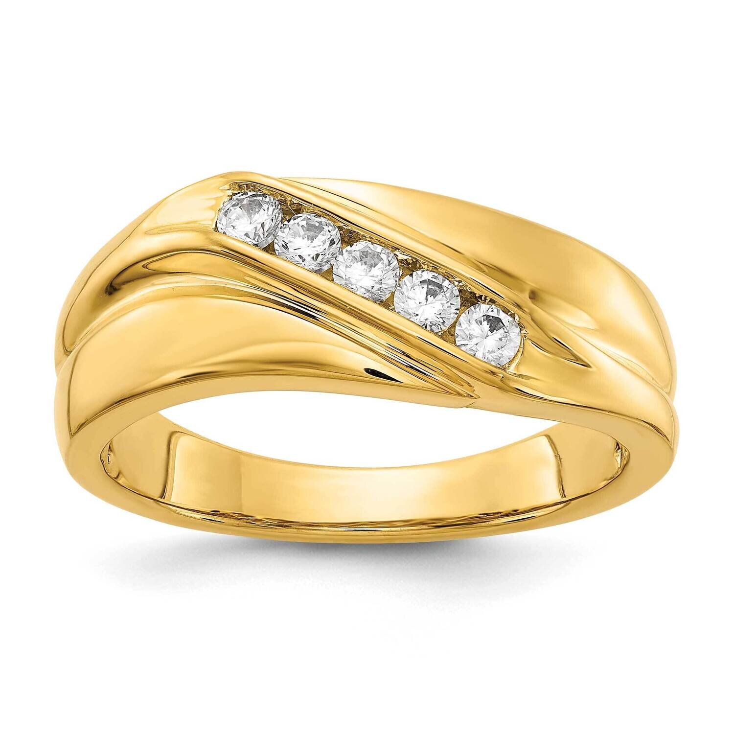 Diamond Mens Ring 14k Gold RM5815-033-YA, MPN: RM5815-033-YA, 883957979090