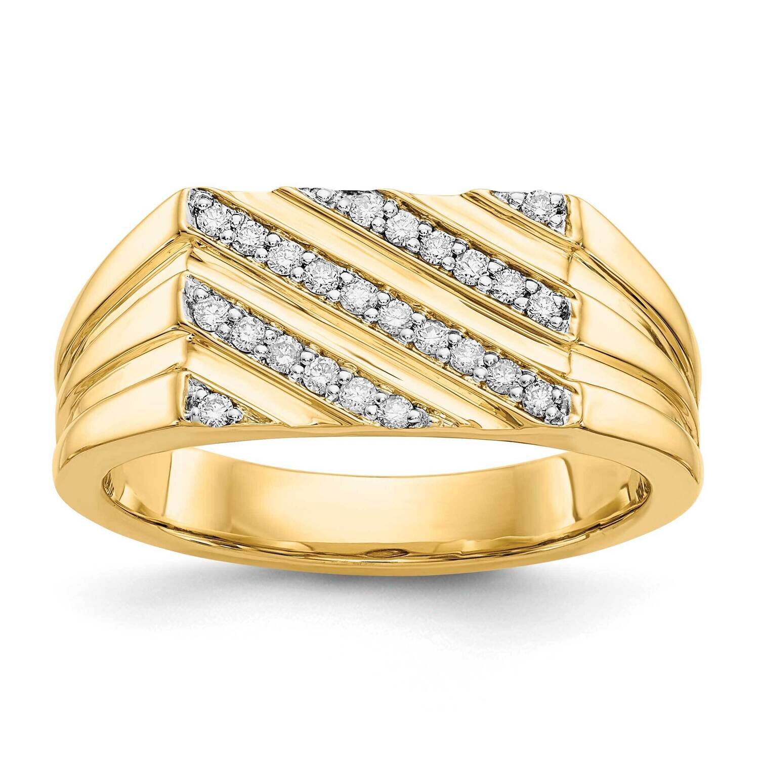 Diamond Mens Ring 14k Gold RM5820-025-YA, MPN: RM5820-025-YA, 883957386867