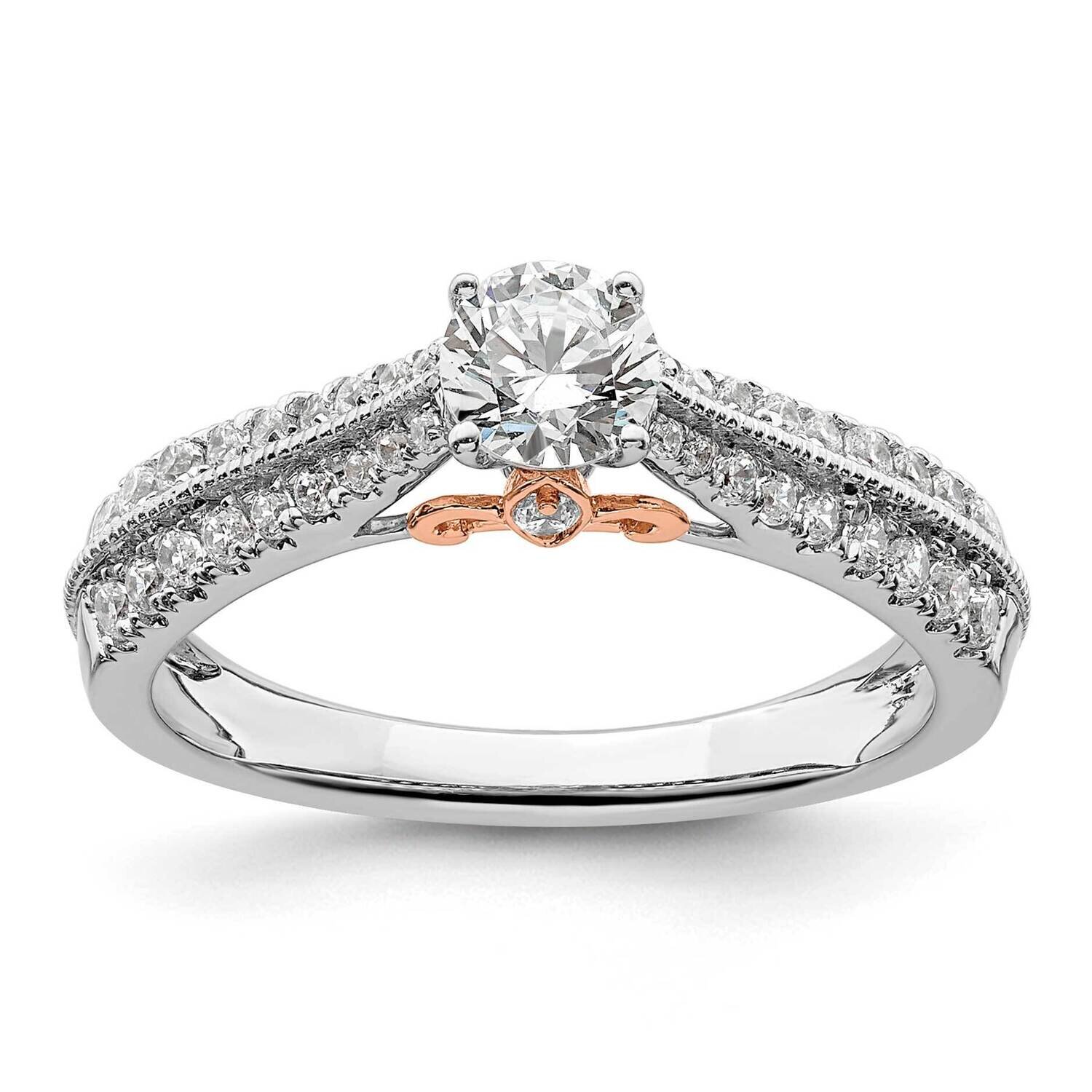 Si1/Si2, G H I, Complete Engagement Ring 10k Gold Lab Grown Diamond RM6014E-040-C0WRLG, MPN: RM6014…