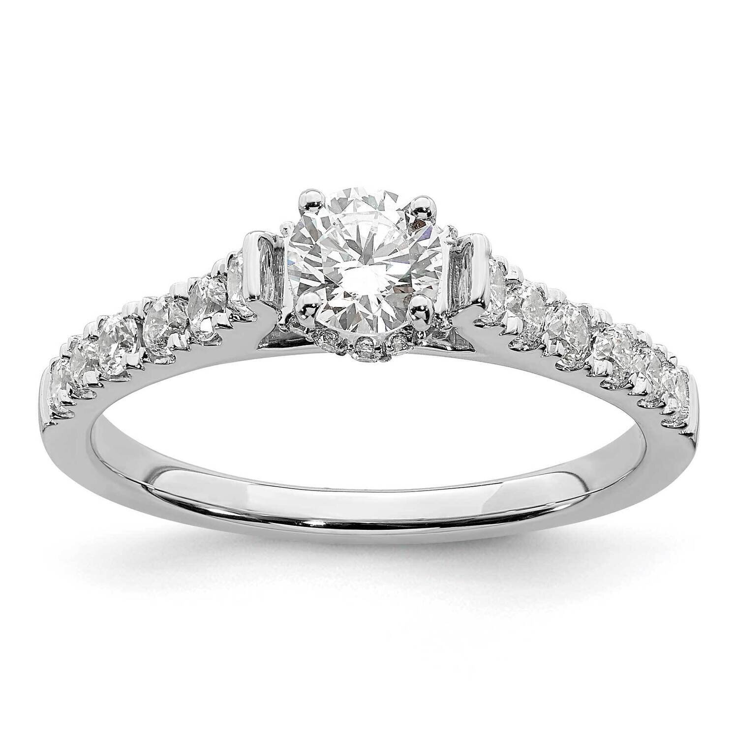 Si1/Si2, G H I, Engagement Ring 14k White Gold Lab Grown Diamond RM6554E-040-CWLG, MPN: RM6554E-040…