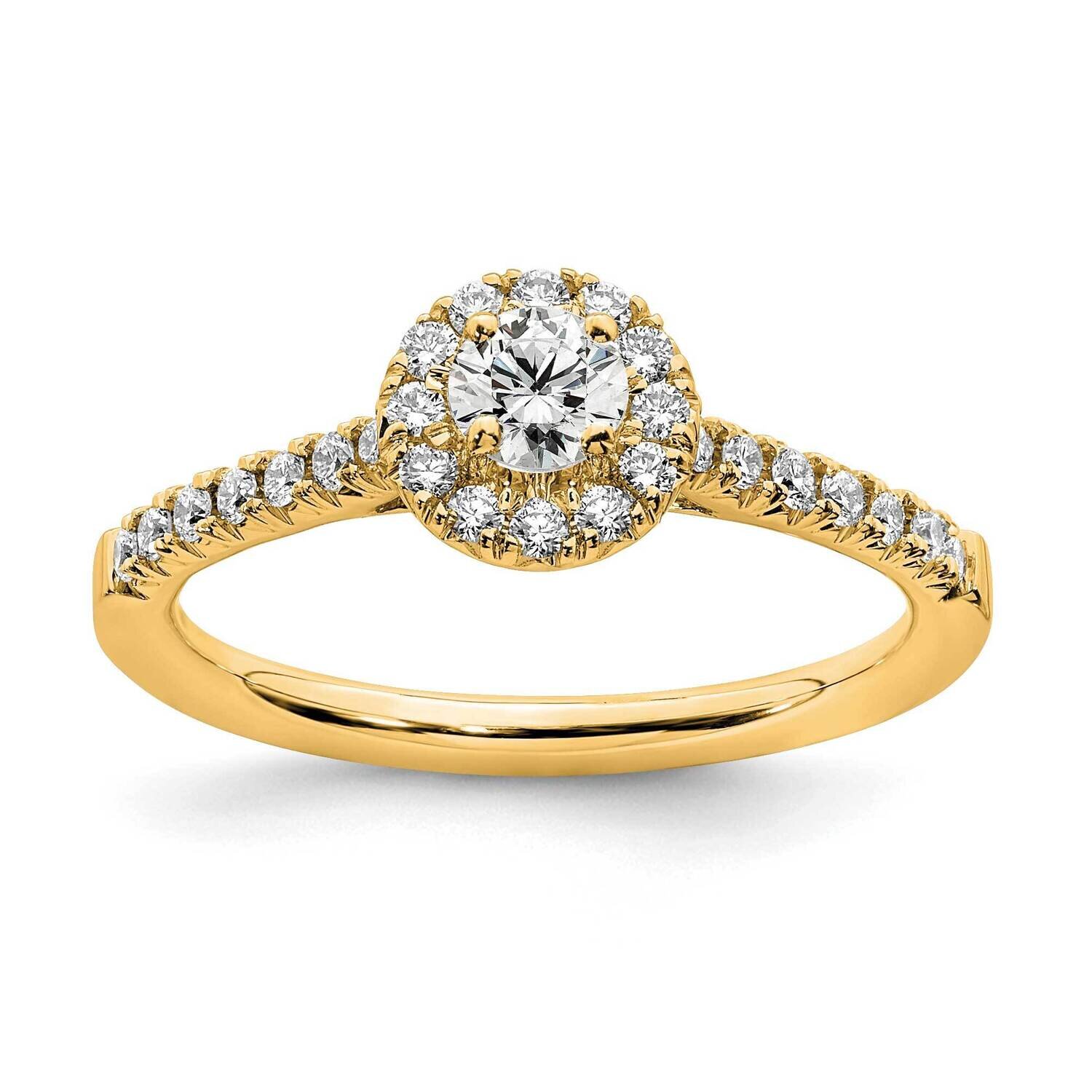 Si1/Si2, G H I, Engagement Ring 14k Gold Lab Grown Diamond RM6687E-020-7CYLG, MPN: RM6687E-020-7CYL…