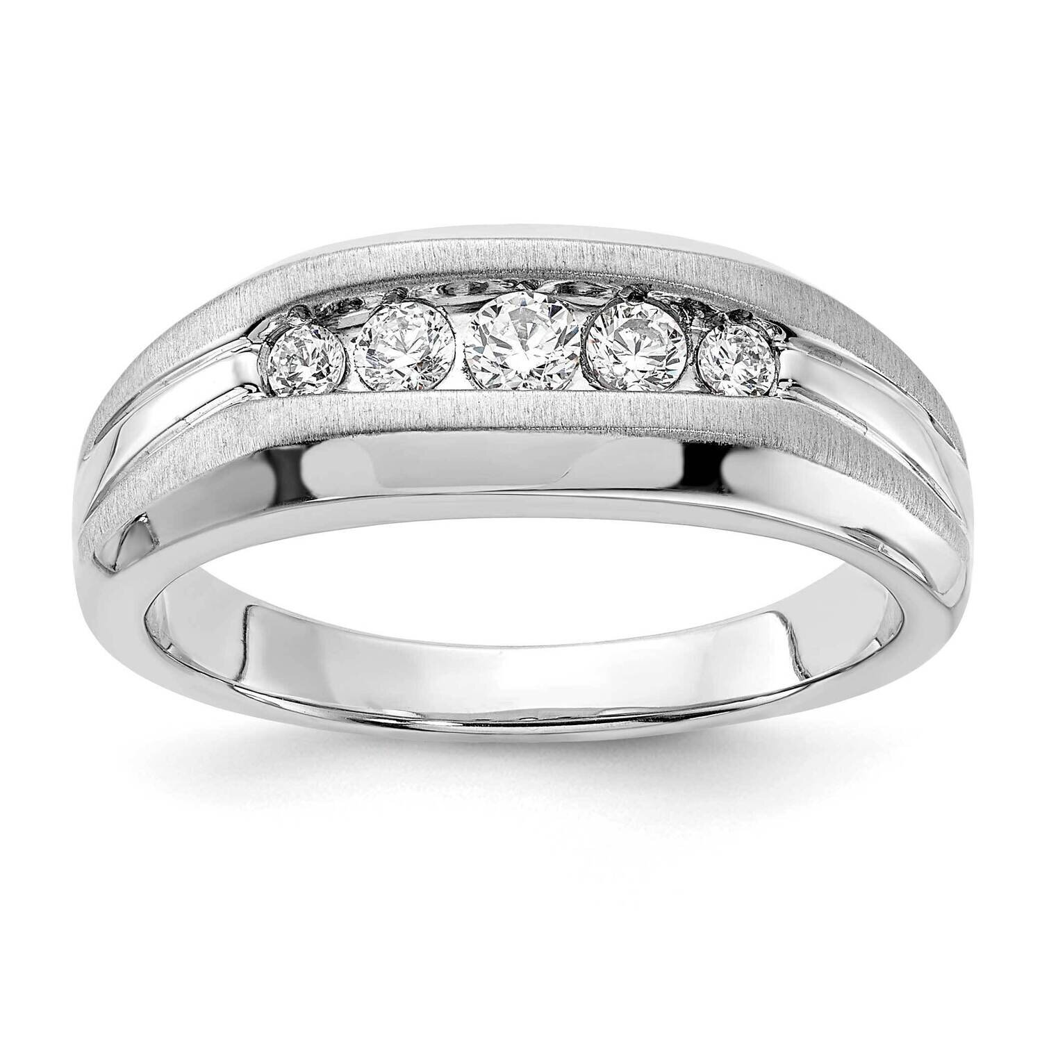 Si1/Si2, G H I, Men&#39;s Ring 14k White Gold Lab Grown Diamond RM6945-033-10WLG, MPN: RM6945-033-10WLG…