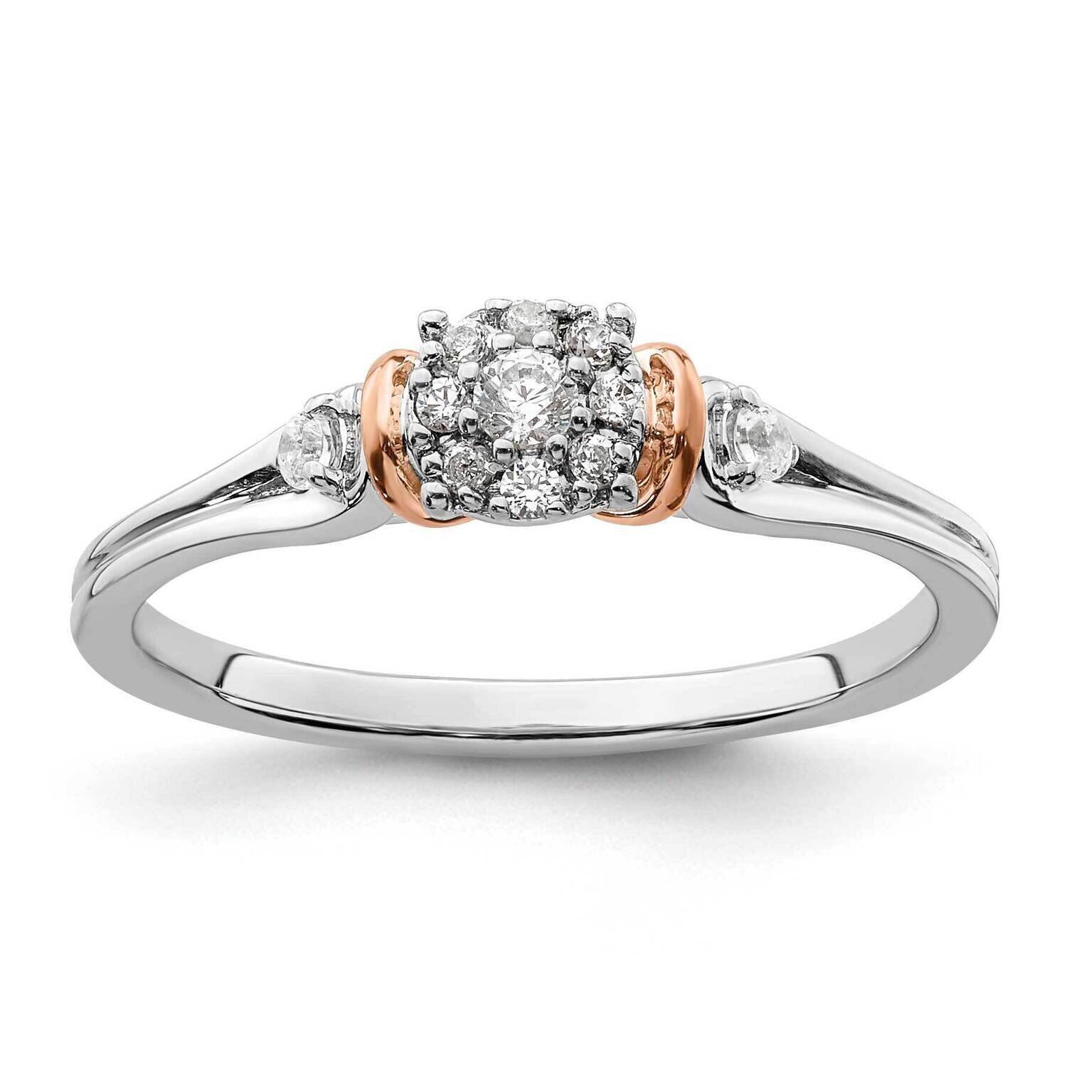 Si1/Si2, G H I, Cluster Ring 14k Gold Lab Grown Diamond RM7537E-015-WRLG, MPN: RM7537E-015-WRLG, 88…